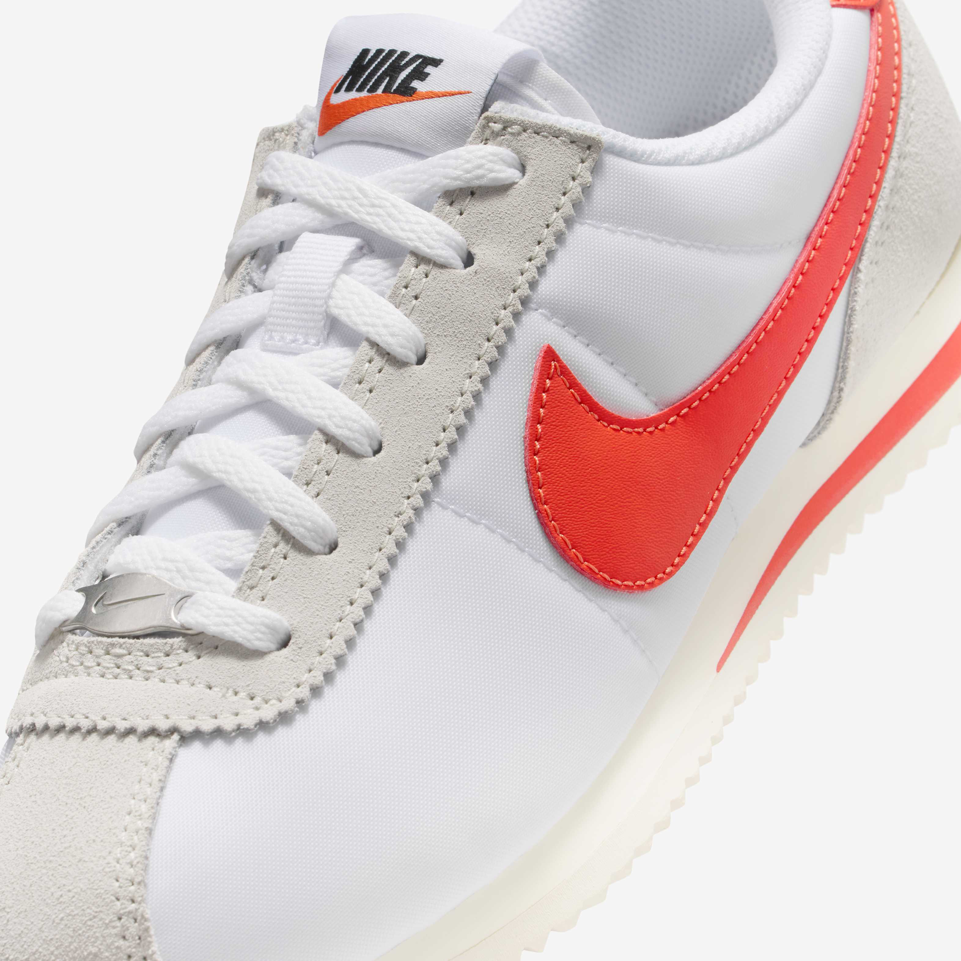 nike cortez orange white