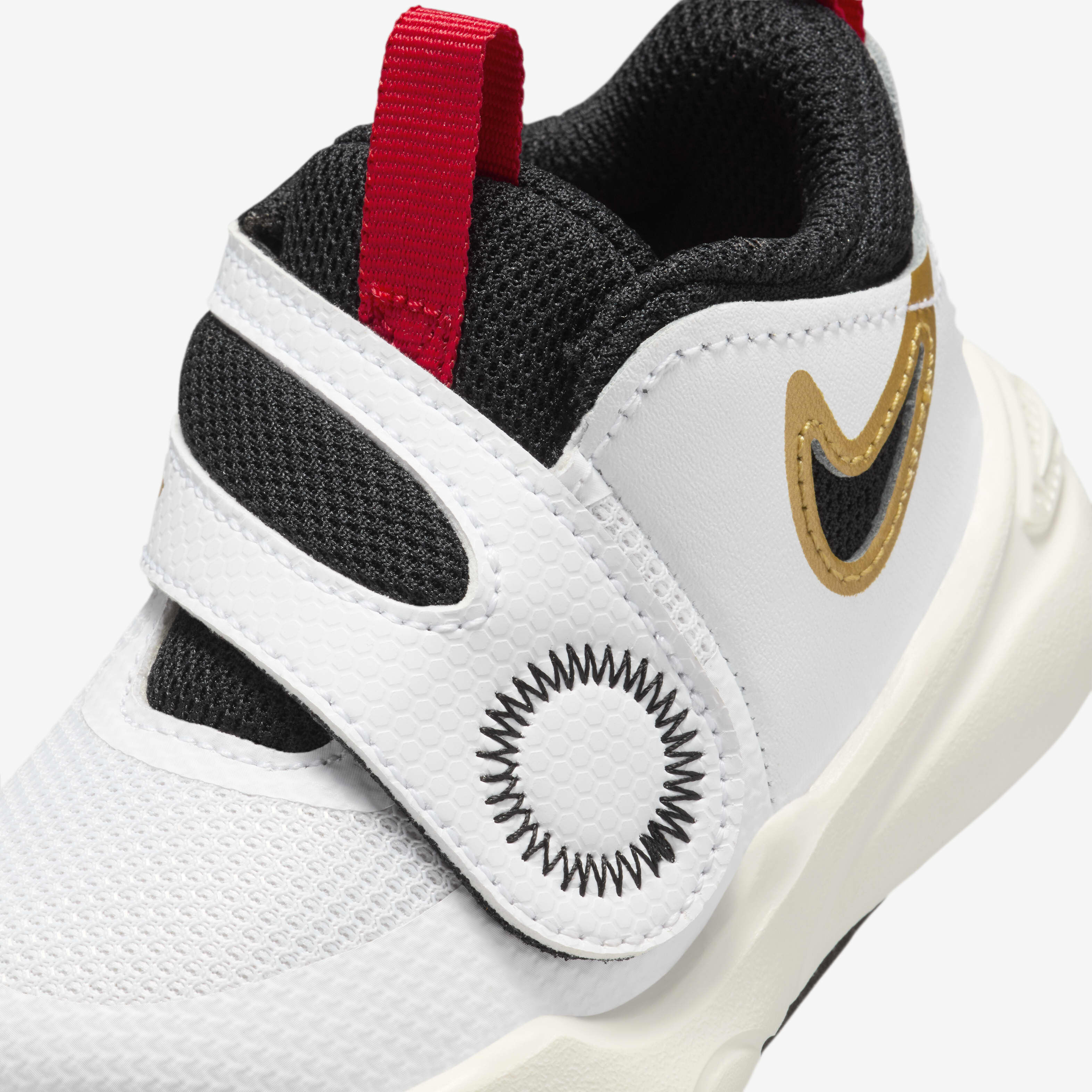 Buy Nike Team Hustle D 11 Baby Toddler Shoes White Metallic Gold University Red Black Nike Kuwait Official