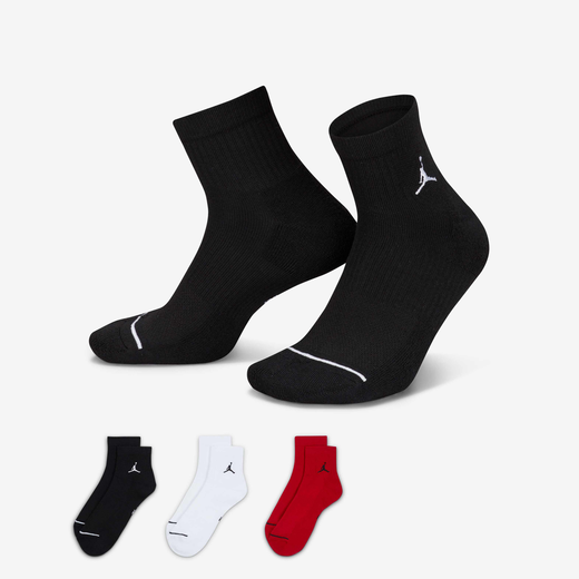 Jordan Men-JRDN, Jordan, Everyday Ankle Socks (3 Pairs)