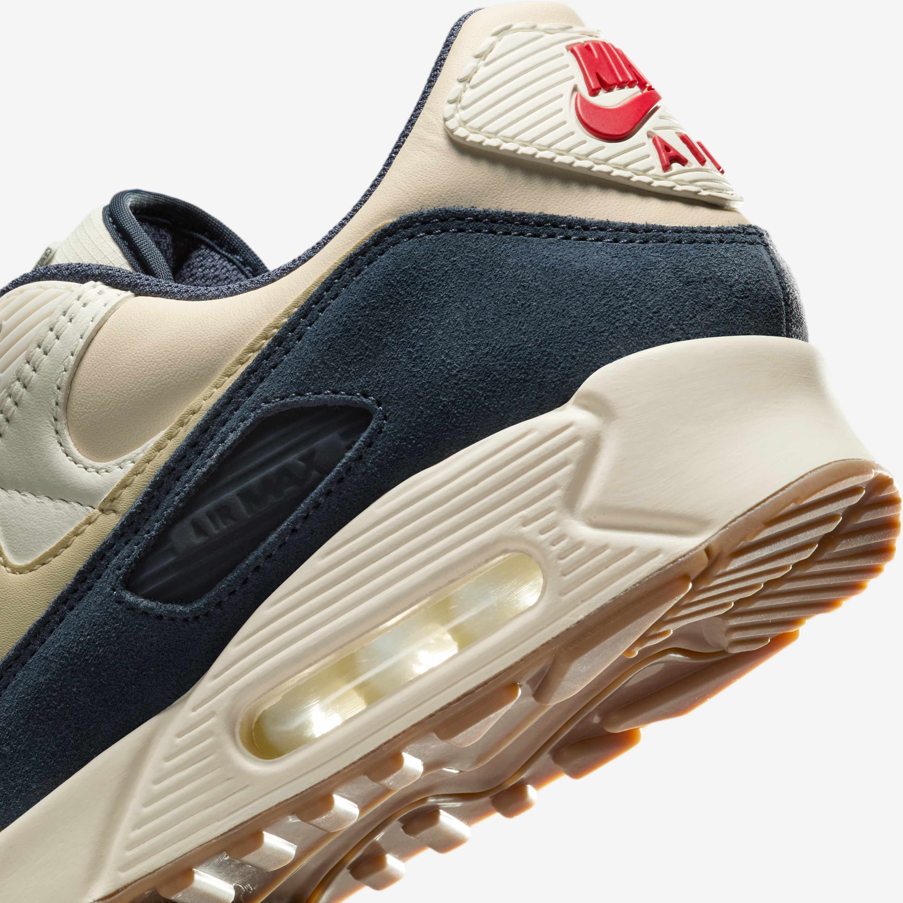 Buy Nike Air Max 90 Premium Men's Shoes Pale Ivory/Thunder Blue