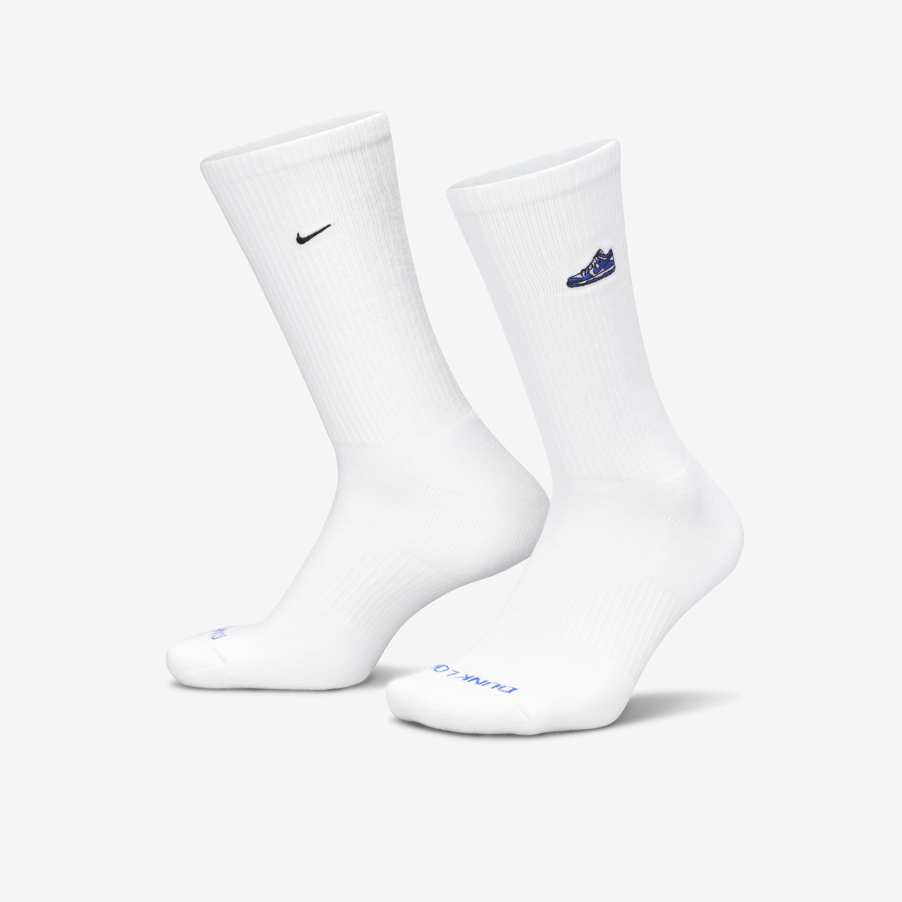 Buy Nike Everyday Plus Cushioned Crew Socks 1 Pair White Varsity Royal Black Nike Kuwait Official