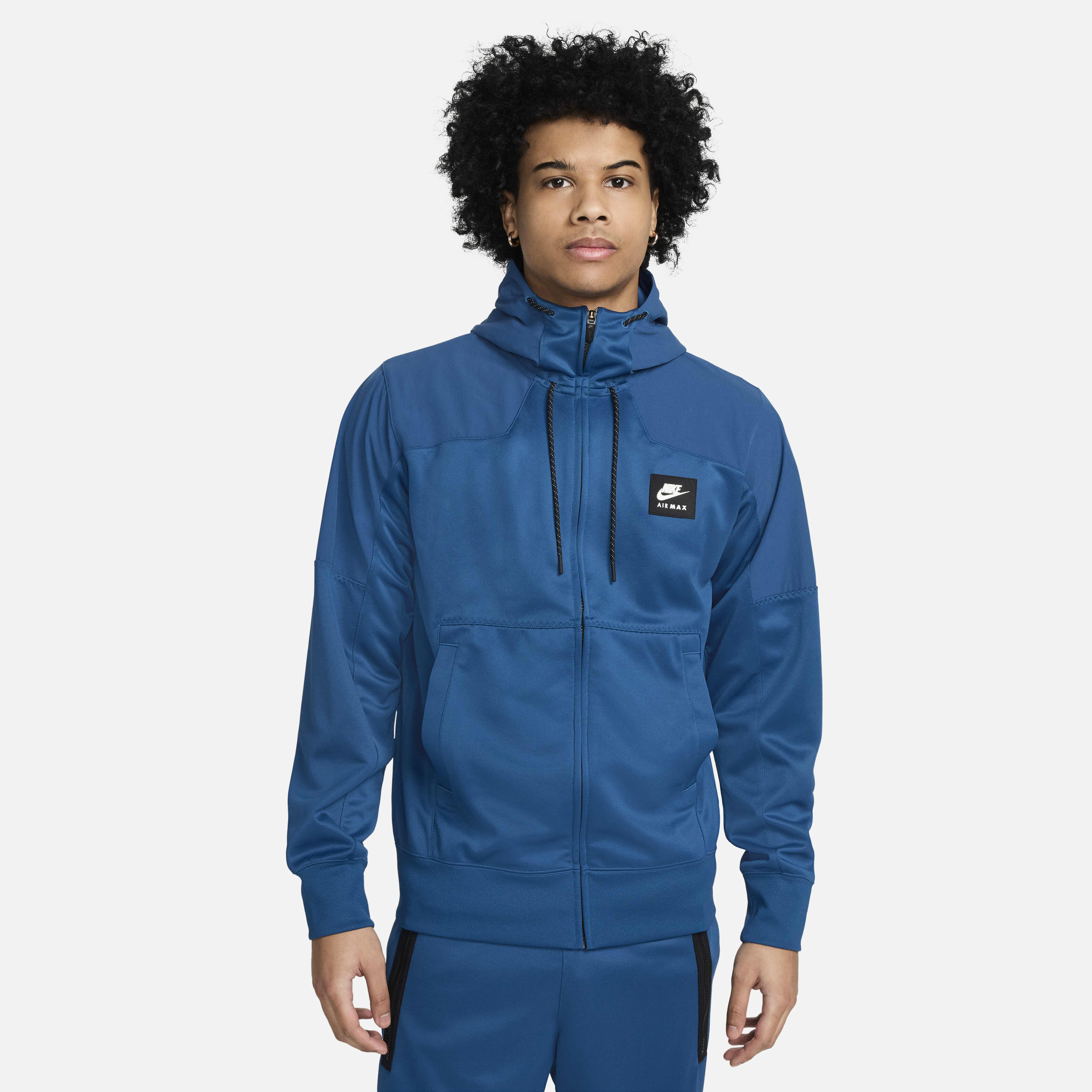 Buy Nike Air Max Men s Full Zip Hoodie Court Blue Court Blue Black White Nike Kuwait Official