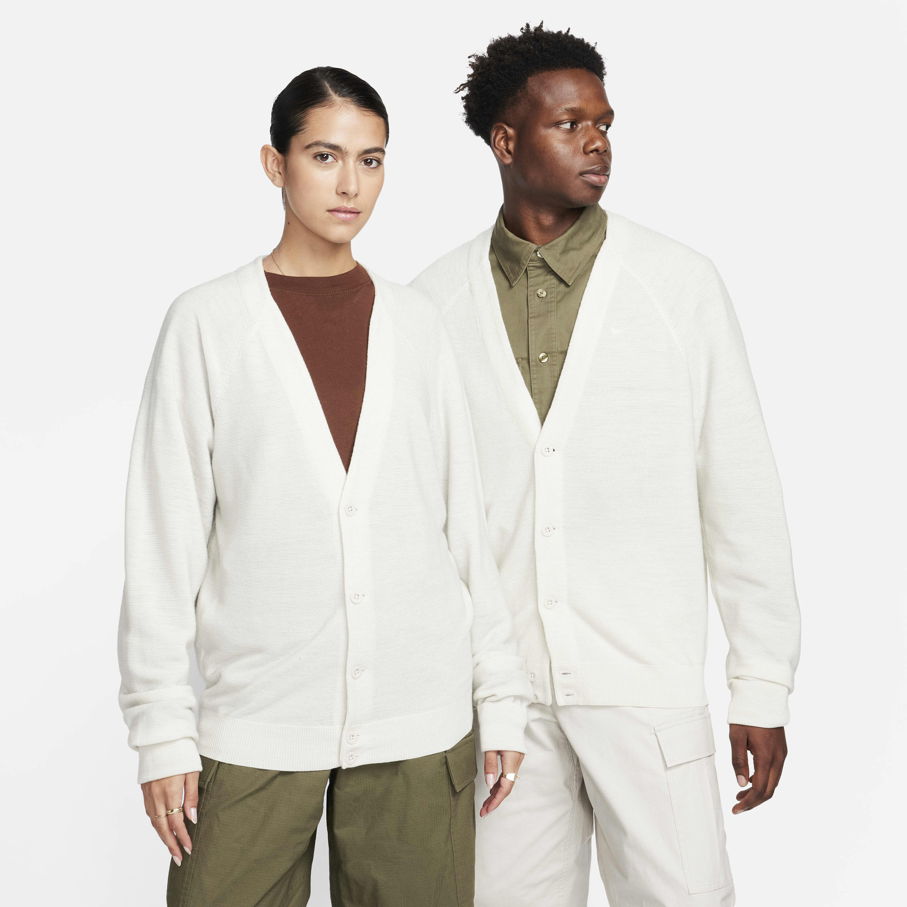 White nike cardigan discount
