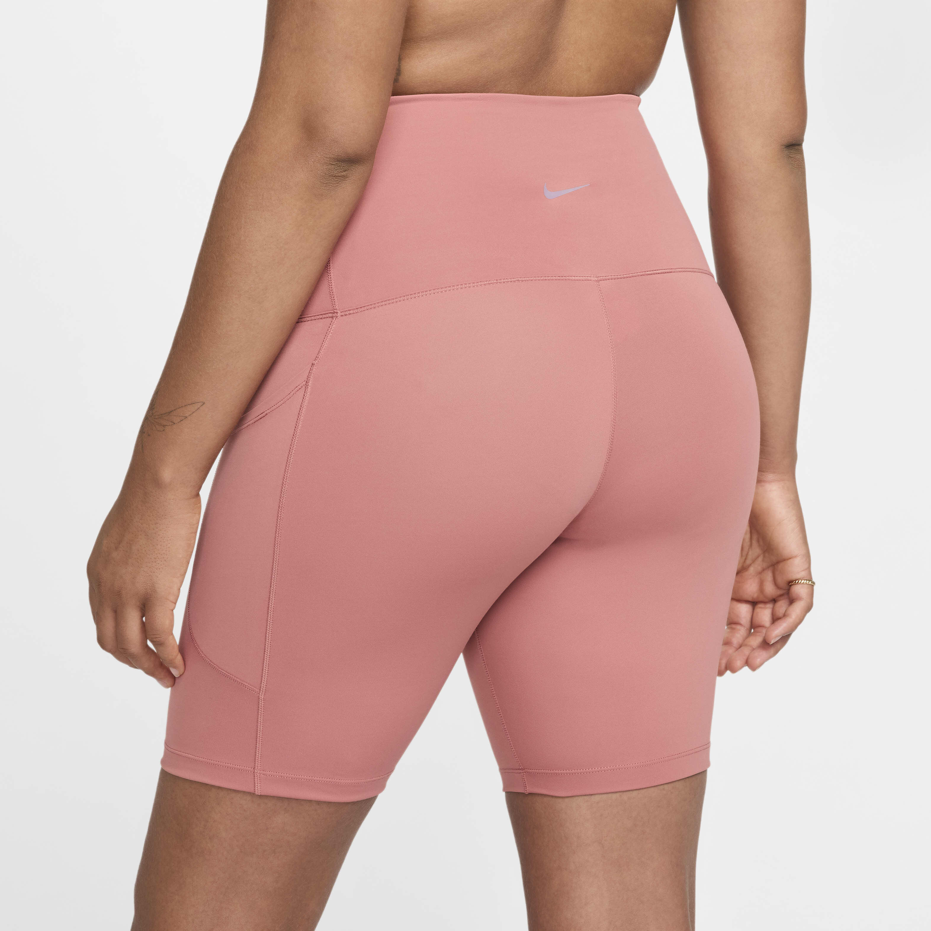Buy Nike M One Women s Dri FIT High Waisted 20.5cm approx. Biker Shorts With Pockets Maternity Nike Kuwait Official