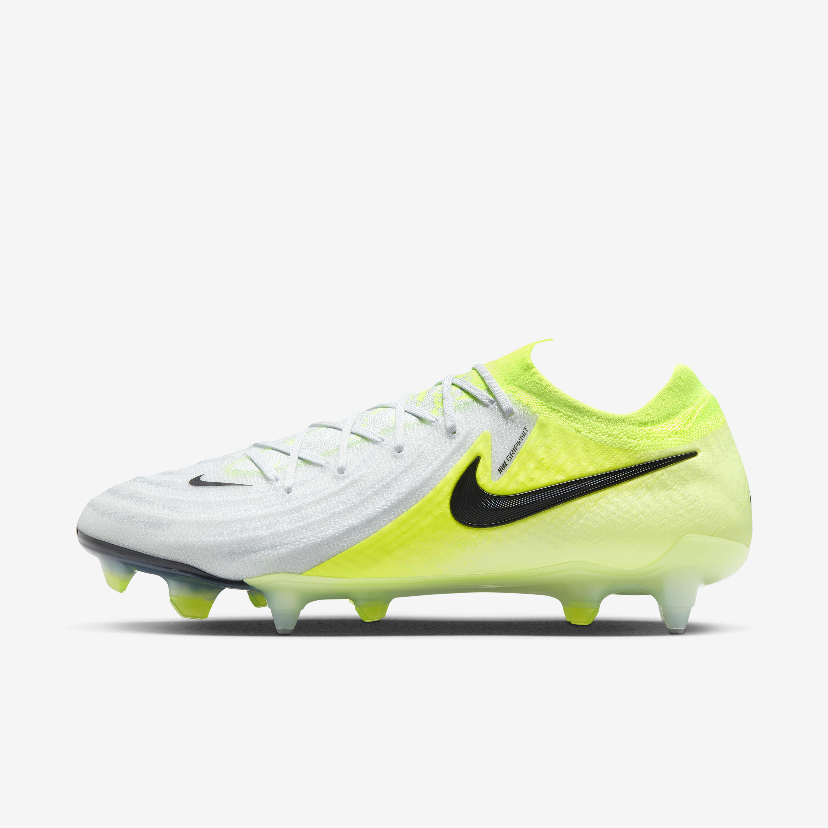 Buy Nike Phantom GX 2 Elite SG Low Top Football Boot Metallic Silver Volt Black Nike Kuwait Official