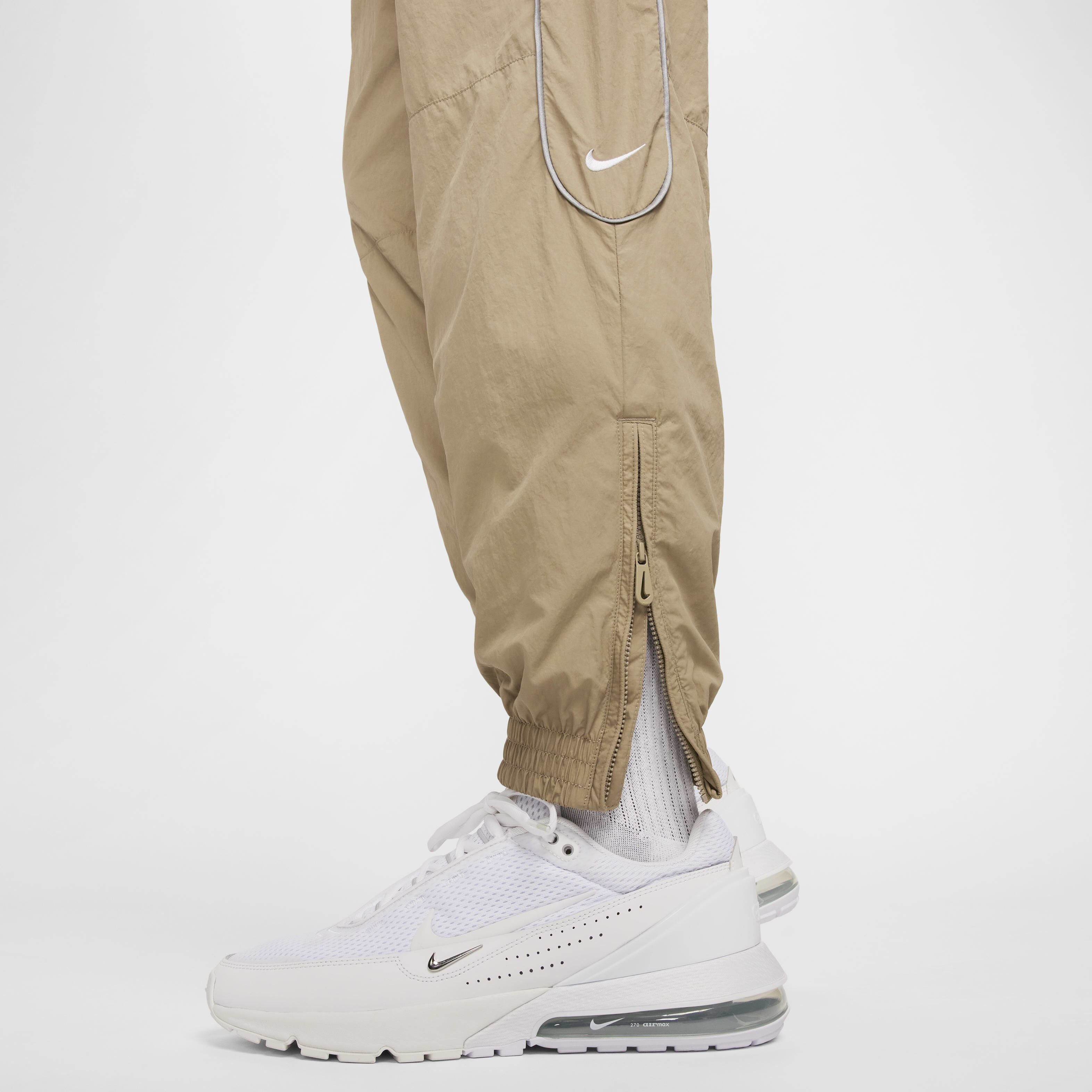 Buy Nike Solo Swoosh Men s Tracksuit Bottoms Khaki White Nike Kuwait Official