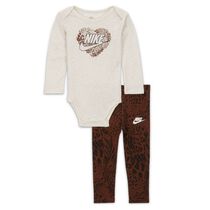 Nike Animal Print Bodysuit and Leggings Set