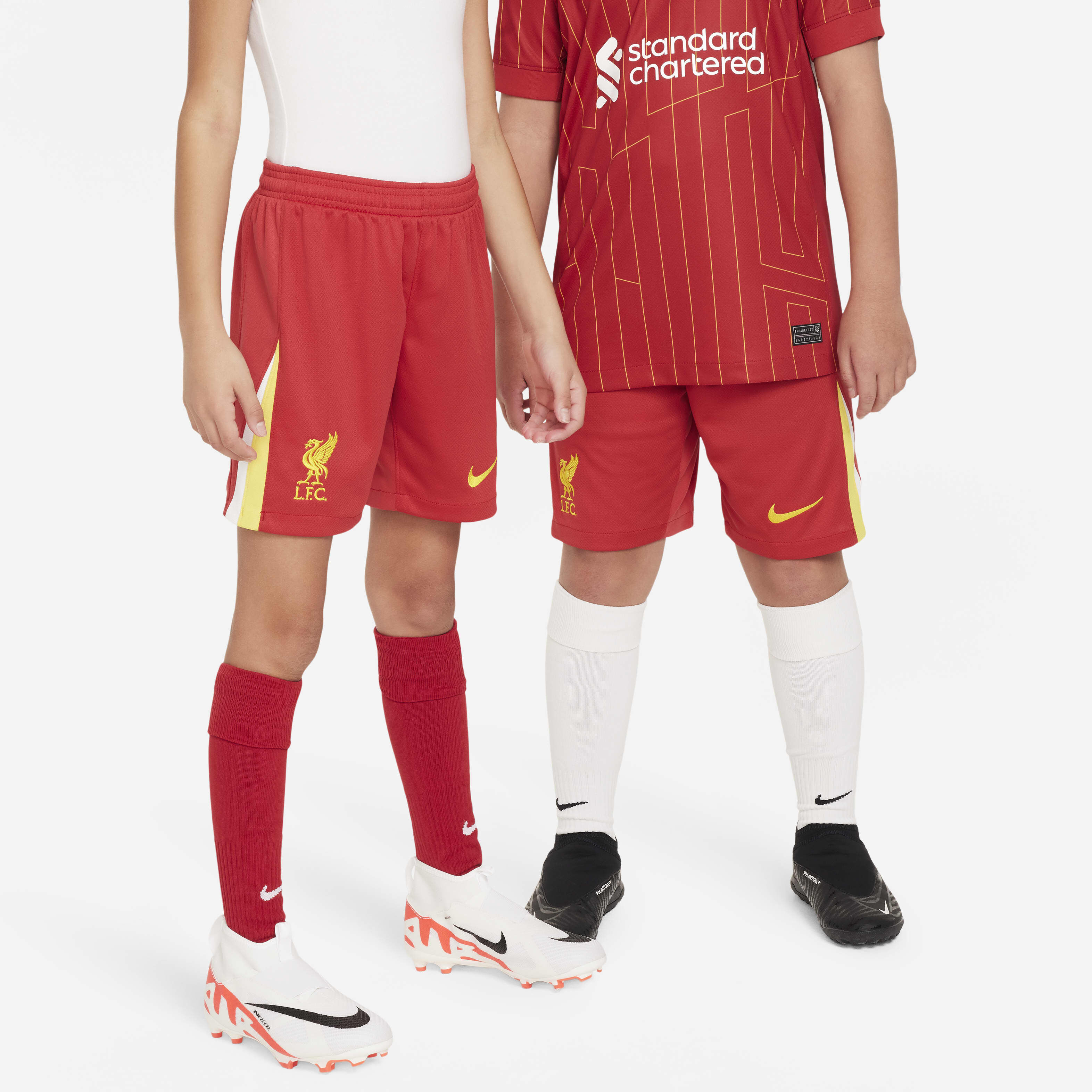 Buy Liverpool F.C. 2024 25 Stadium Home Older Kids Nike Dri FIT Football Replica Shorts Nike Kuwait Official