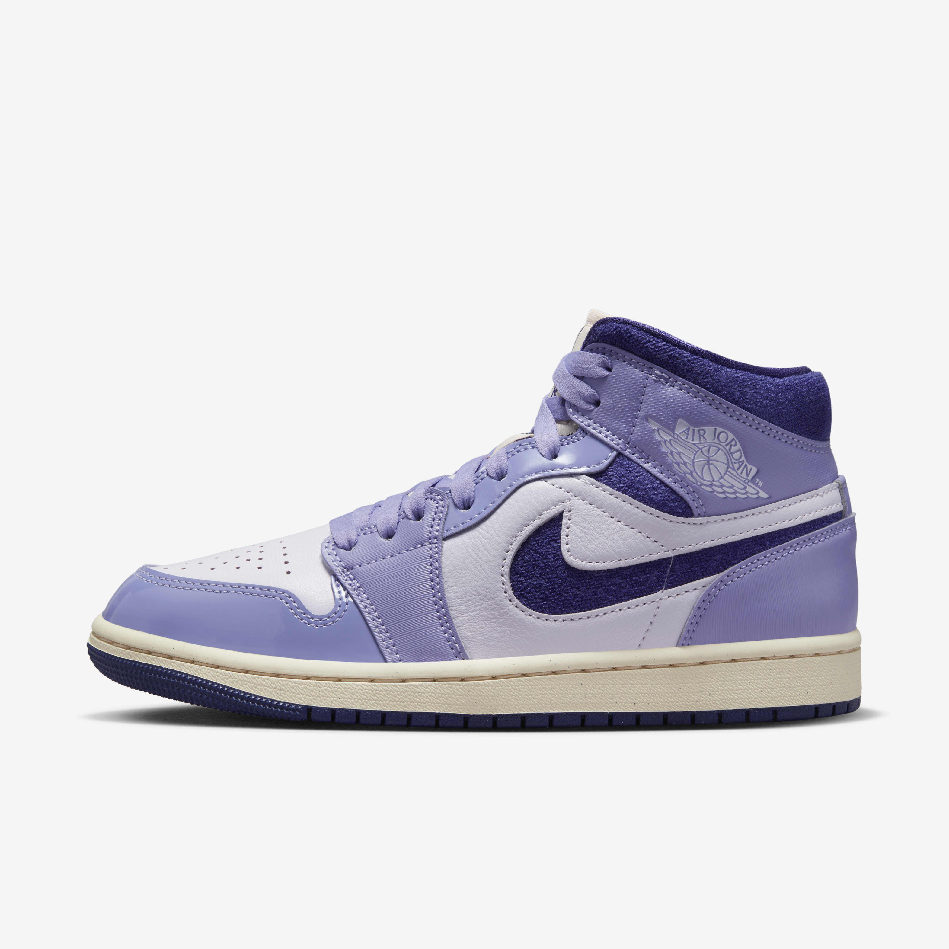 Purple and blue air jordan 1 top