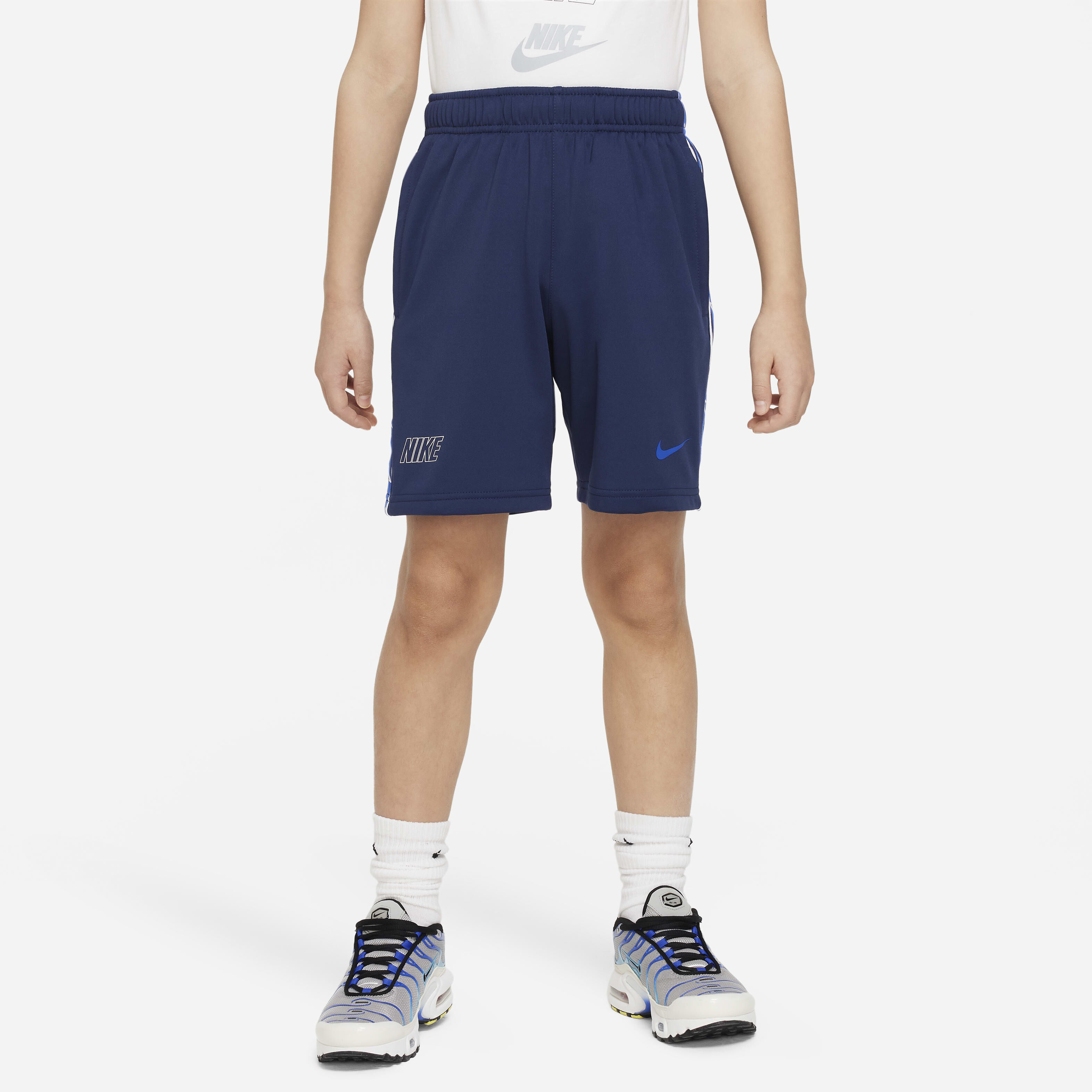 Buy Nike Sportswear Older Kids' (Boys') Repeat Shorts Midnight