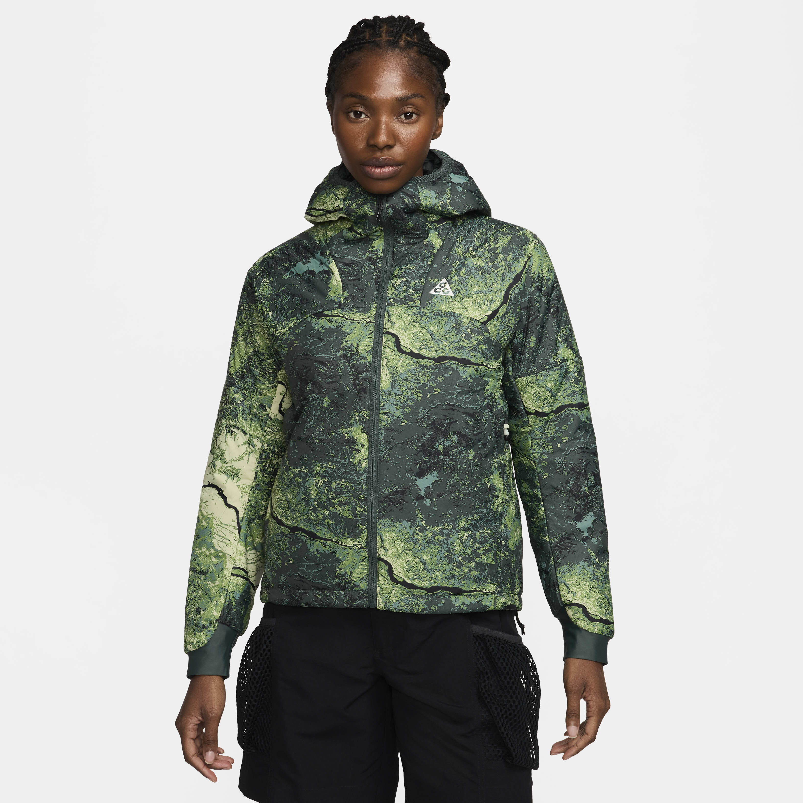 womens nike camo jacket