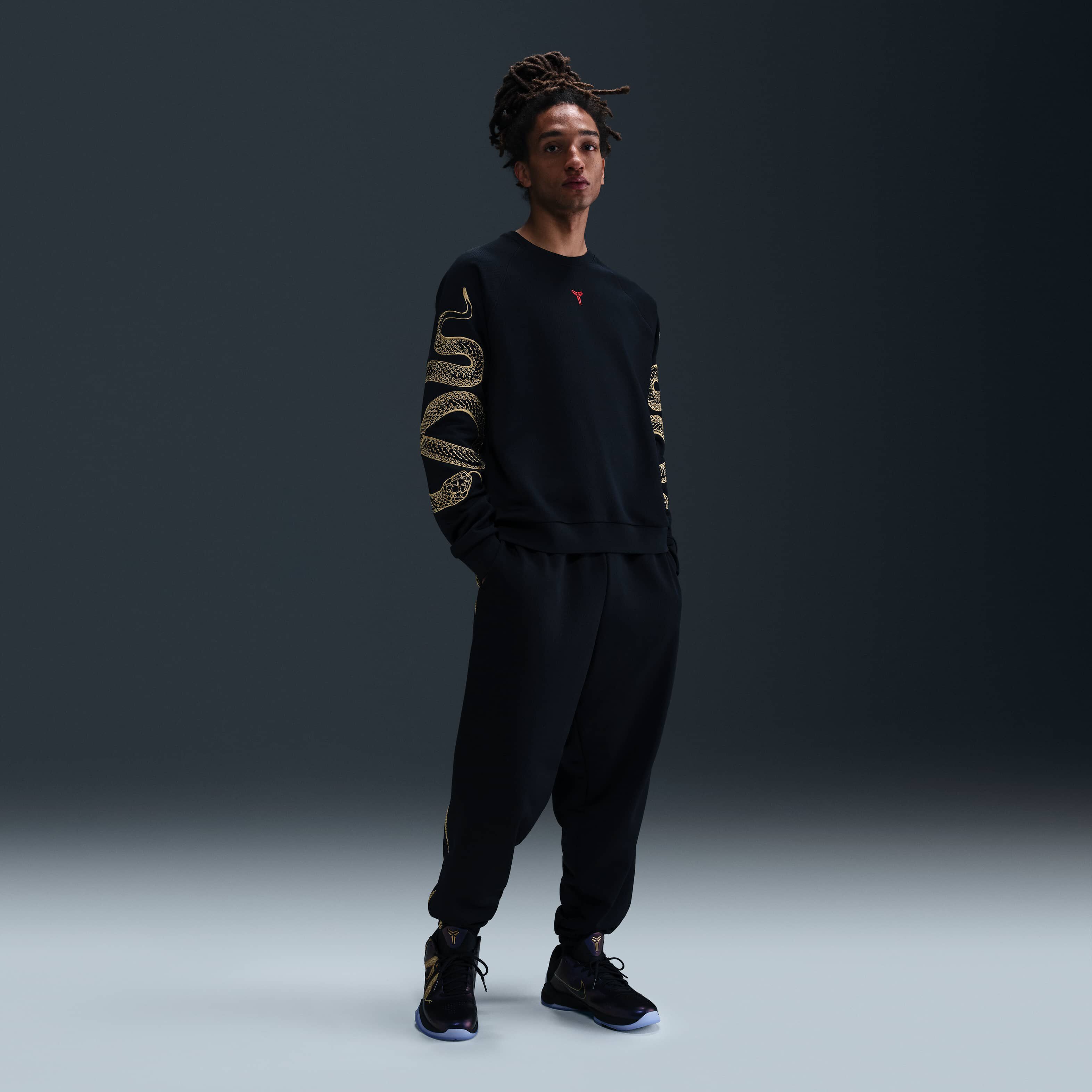 Buy Kobe Therma-FIT Basketball Crew - Black/University Red