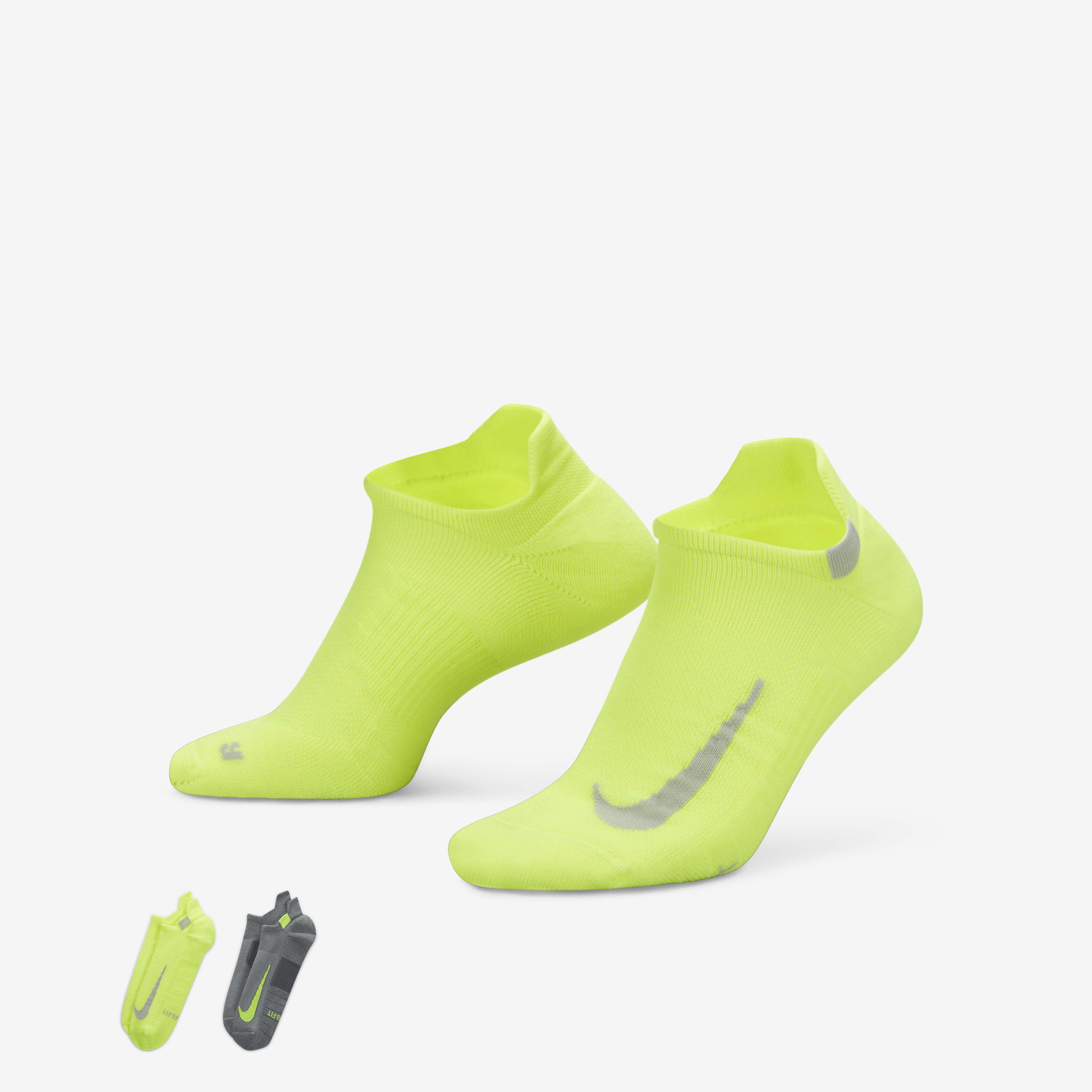 Multiplier Running No-Show Socks (2 Pairs) image number 0