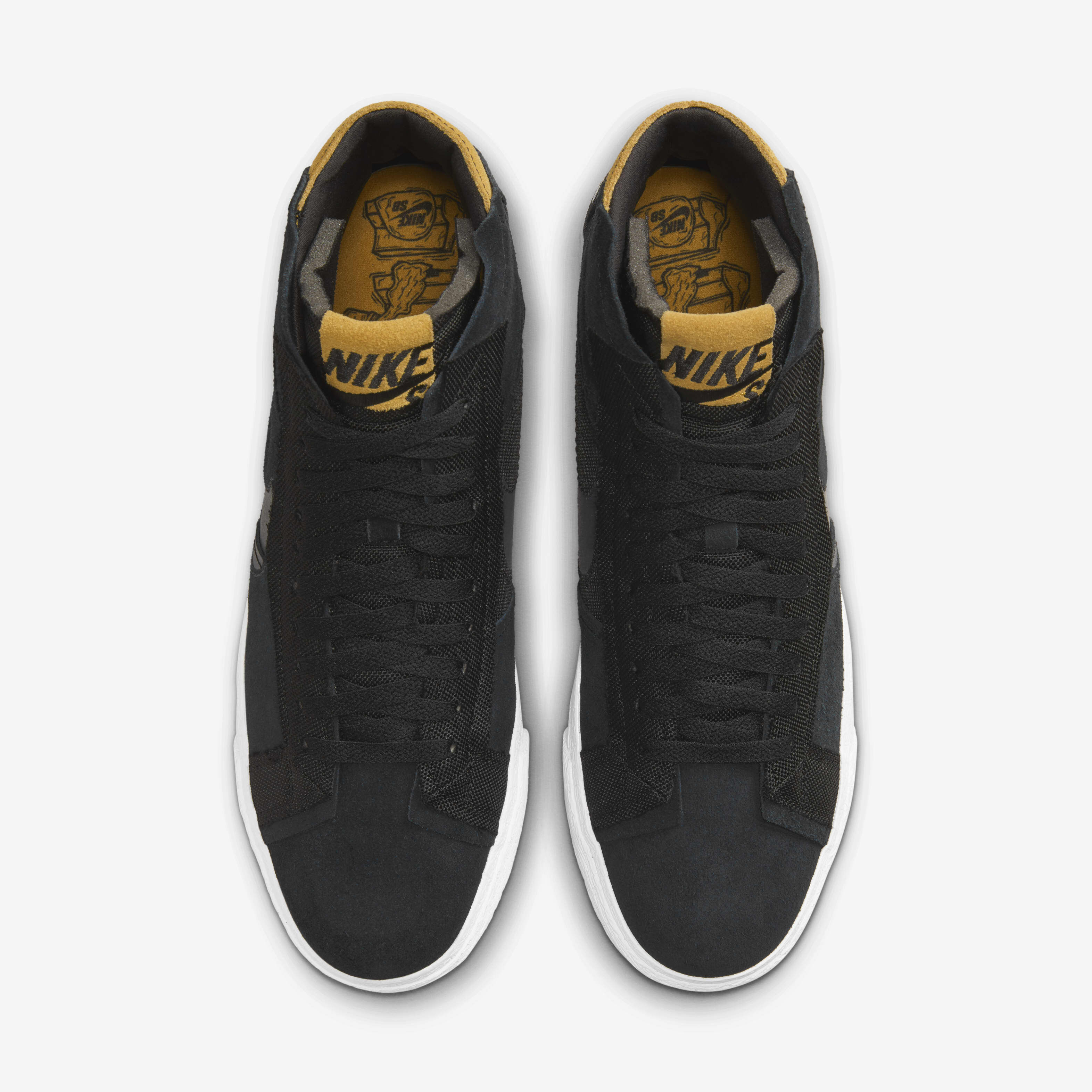 Nike blazer mid premium black discount