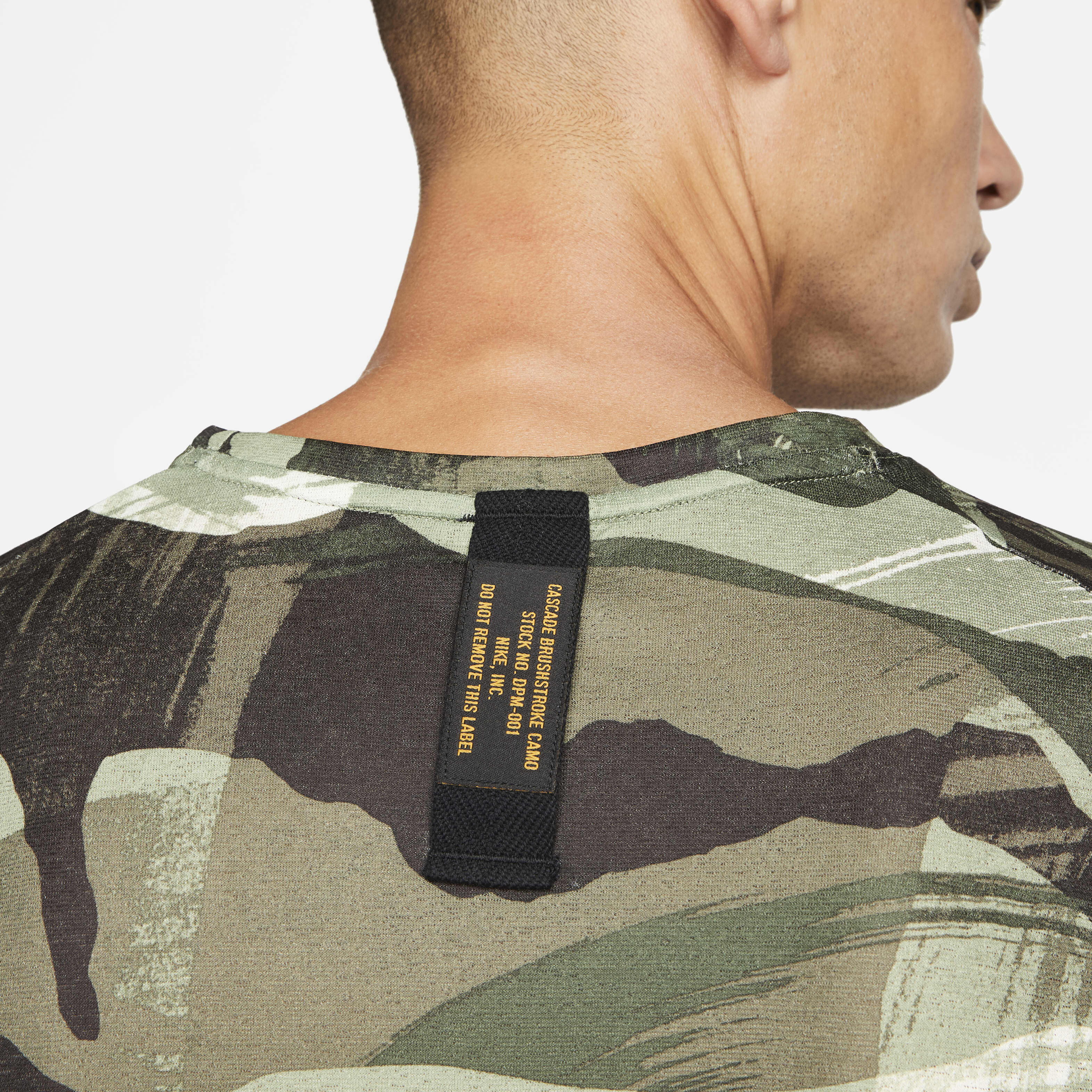 Men's dri-fit camo short sleeve training hoodie cheap