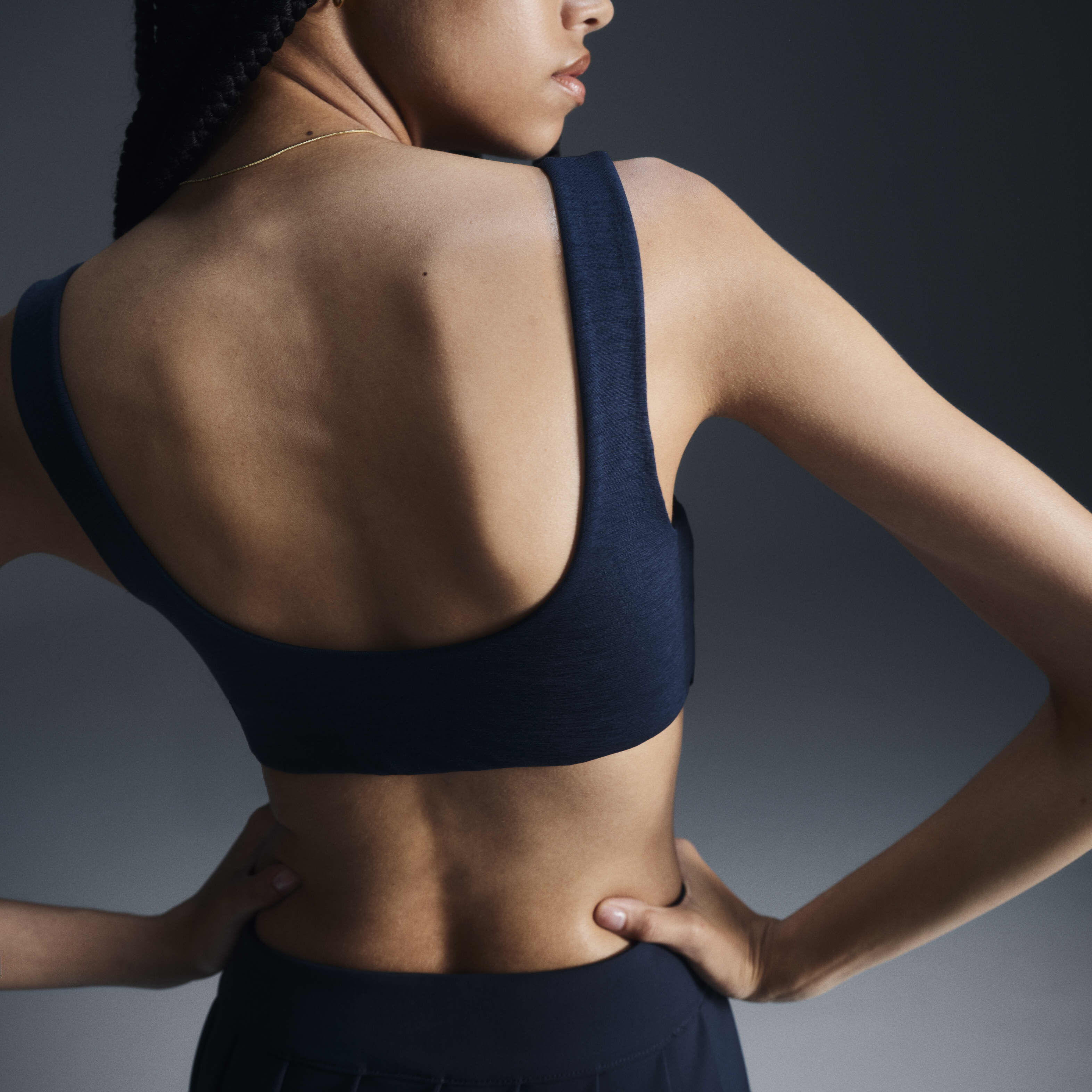 Navy nike sports bra on sale