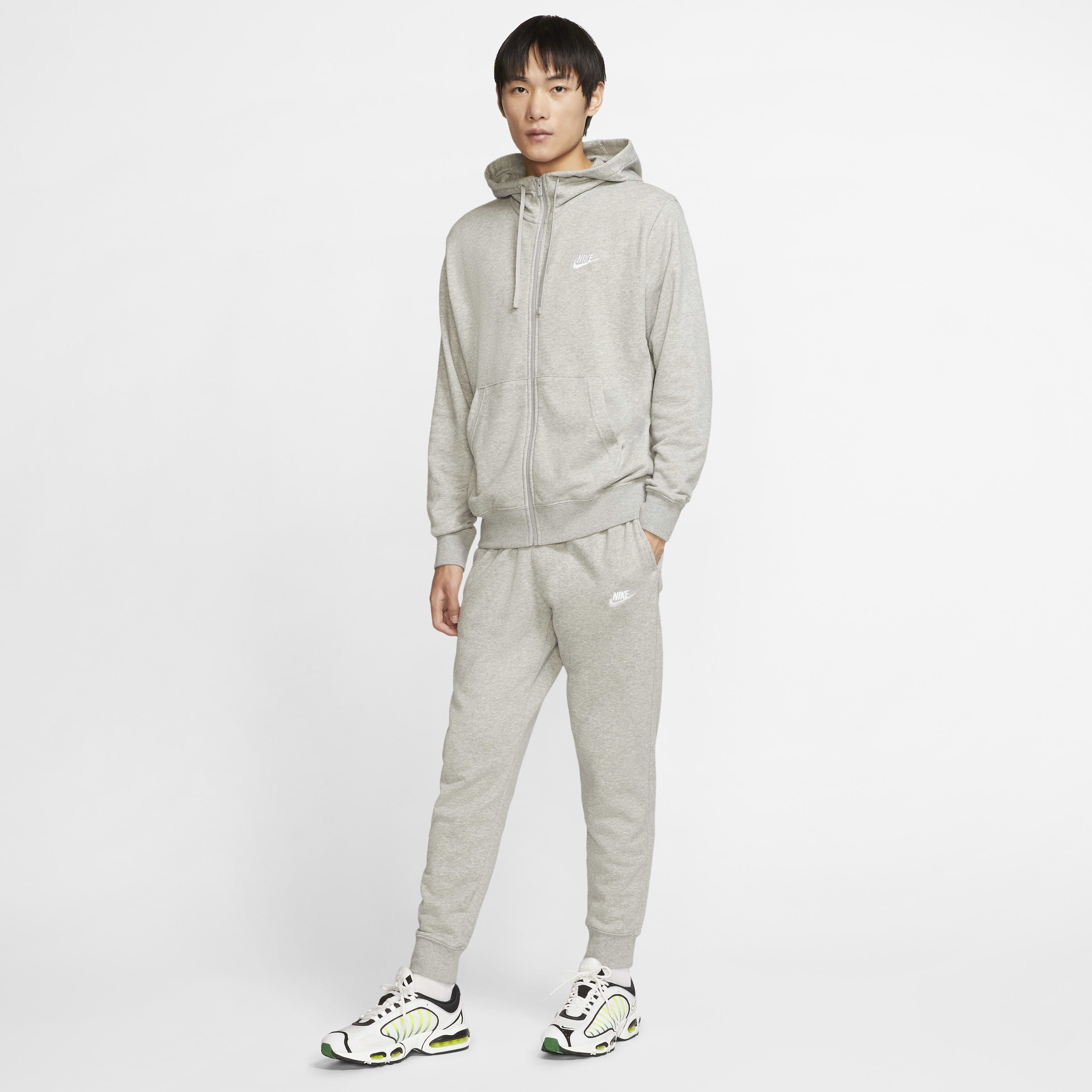 Nike mens jersey club full zip hoodie deals