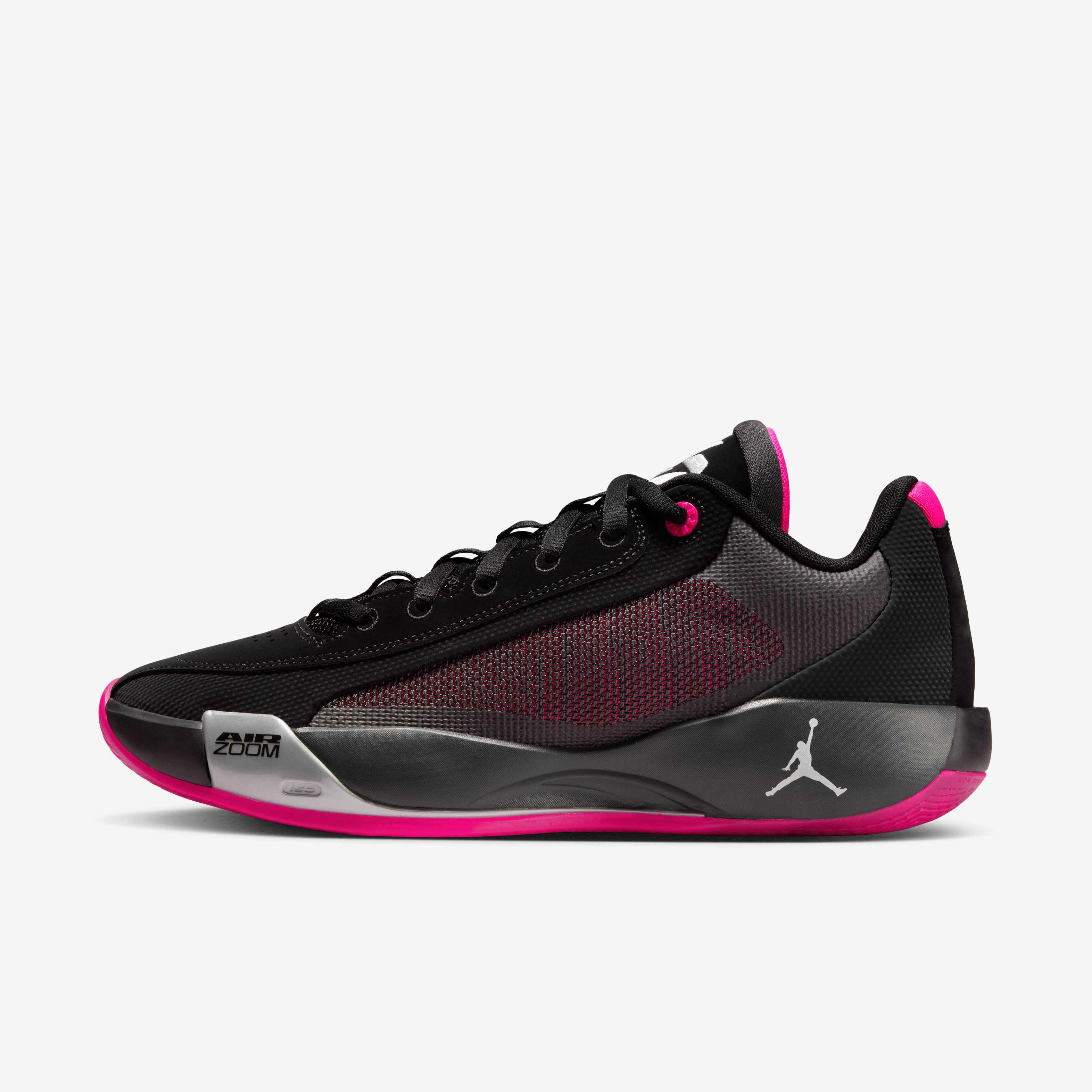 black nike shoes with pink laces