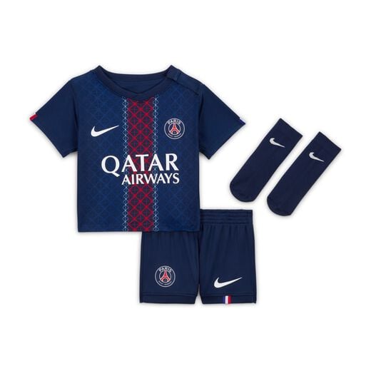 Sets-Nike, Paris Saint-Germain 2025/26 Stadium Home, Baby/Toddler Nike Football Replica 3-Piece Kit