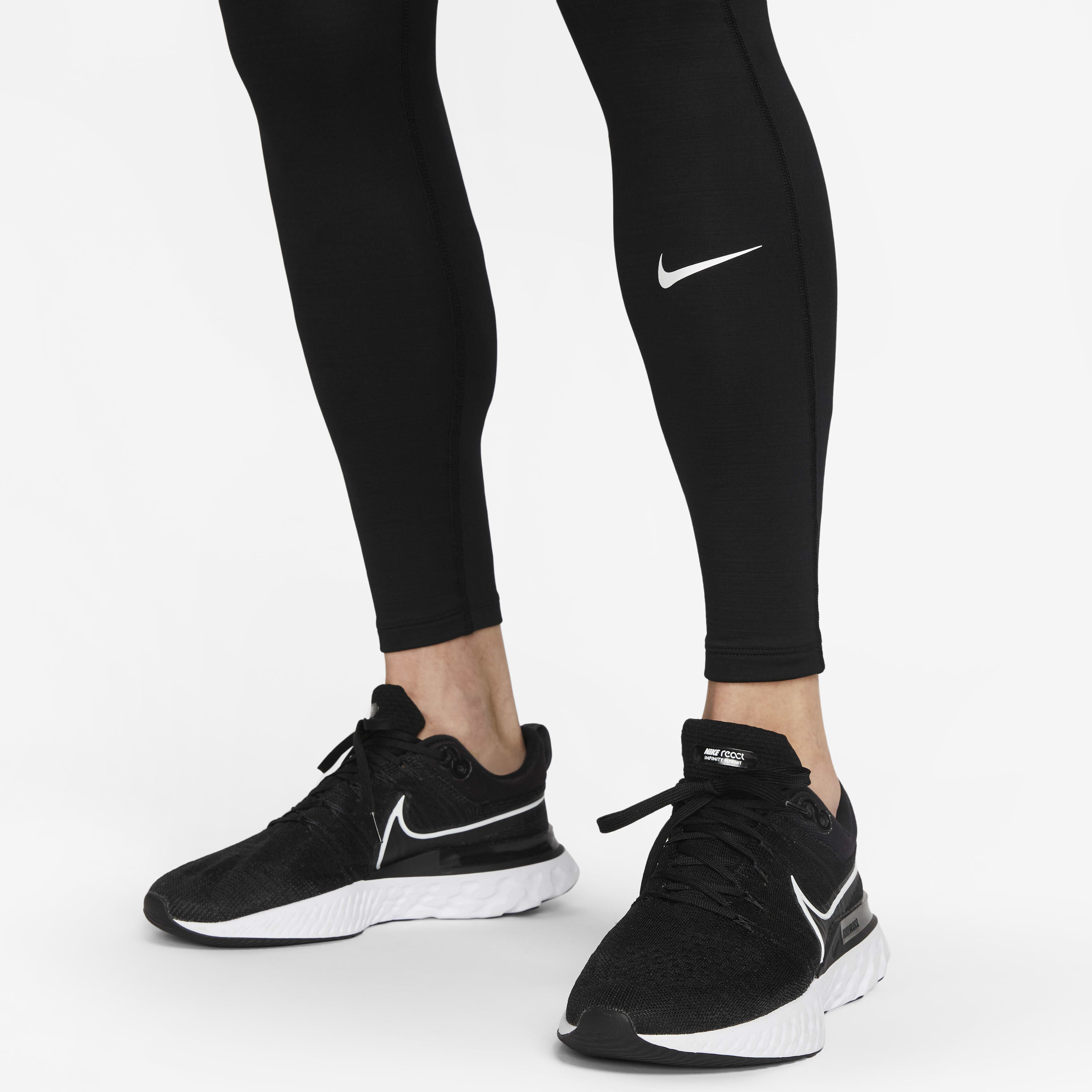 Plain black nike pro leggings sale
