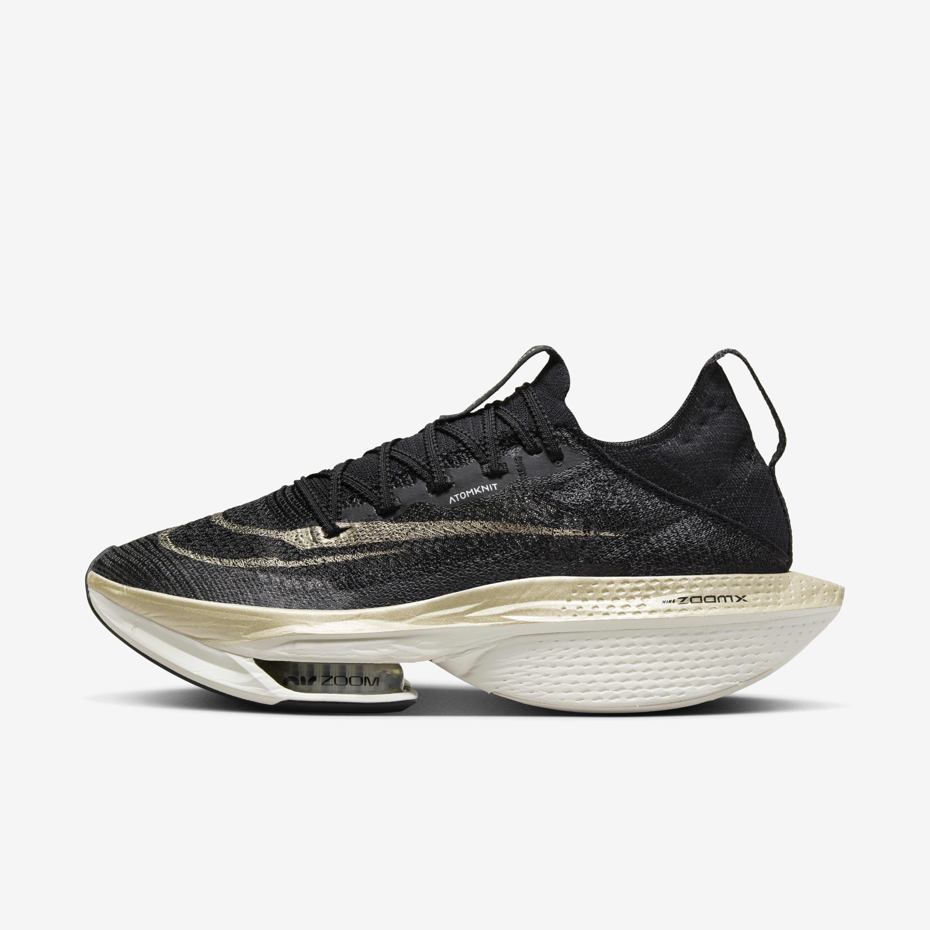 Buy Nike Alphafly 2 Men s Road Racing Shoes Black Sail Metallic Gold Grain Nike Kuwait Official