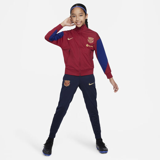 Football Tracksuits-Nike, F.C. Barcelona Strike, Older Kids' Nike Dri-FIT Football Knit Tracksuit