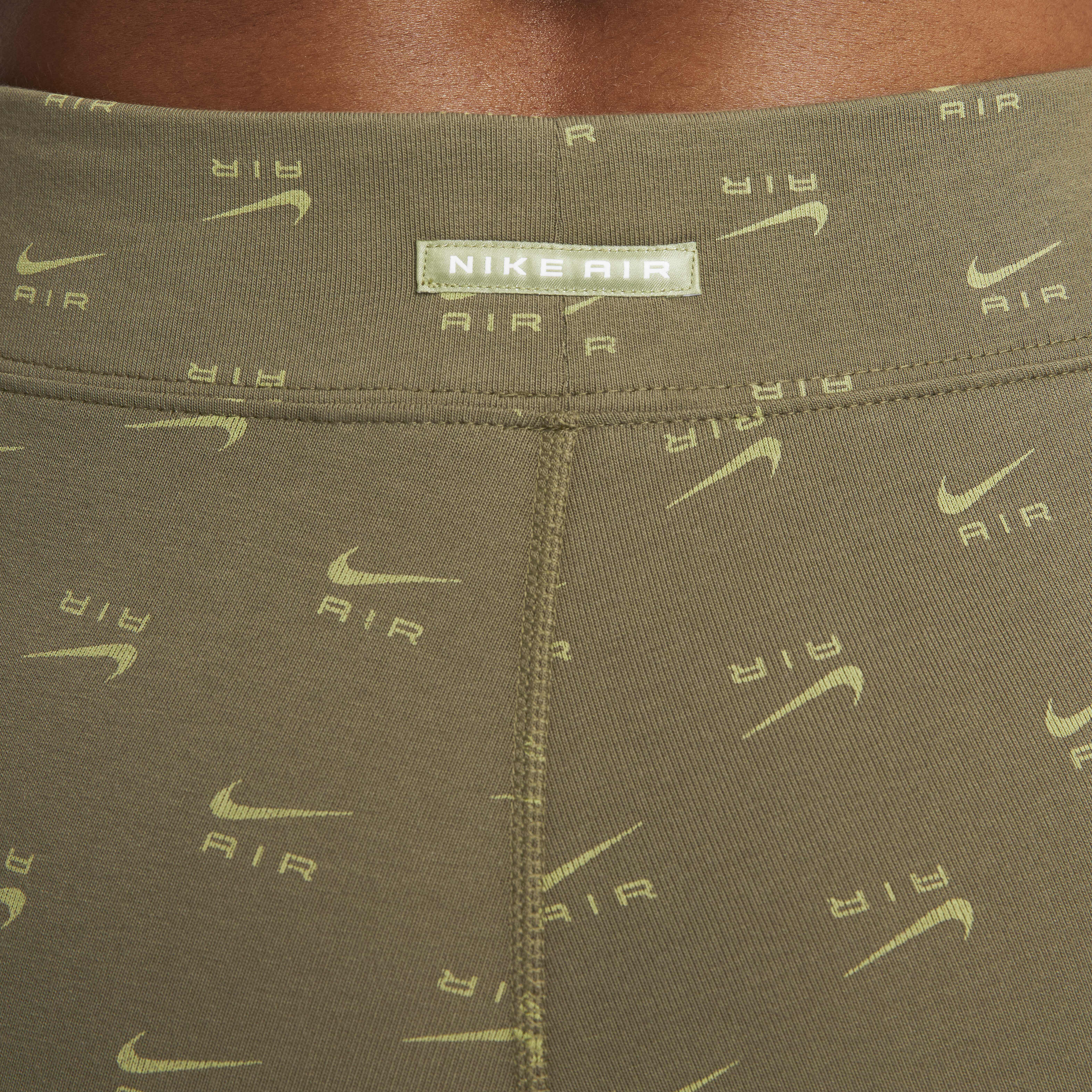 Buy Nike Air Women s High Waisted Printed Leggings Medium Olive Alligator Nike Kuwait Official