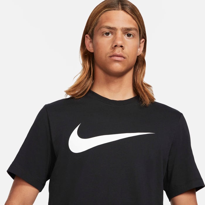 Buy Nike Sportswear Swoosh Men's T-Shirt Black/White Nike