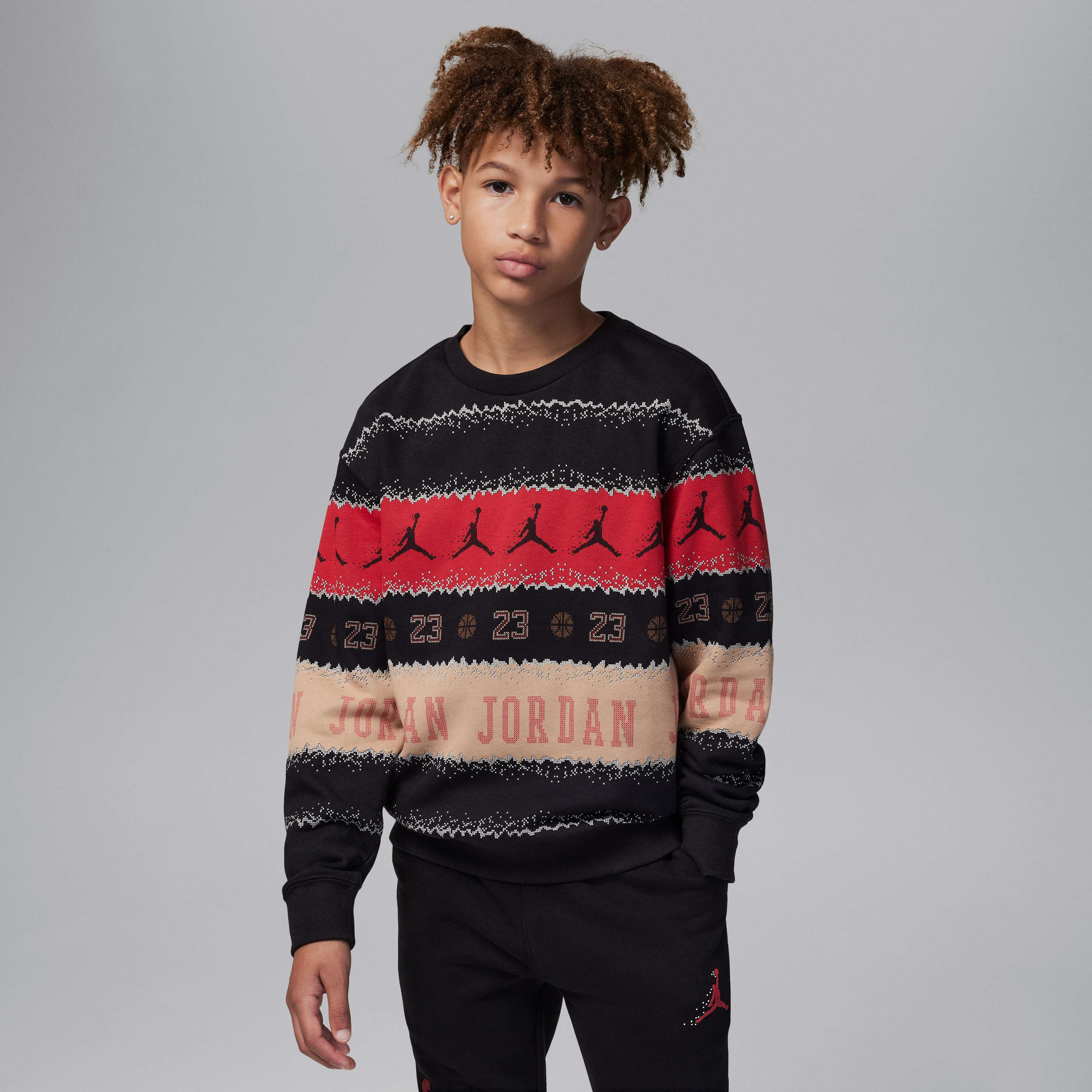 Jordan MJ Holiday Fleece Crew image number 0