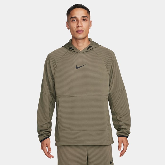 Buy Nike Men's Dri-FIT Fleece Fitness Sweatshirt Medium Olive