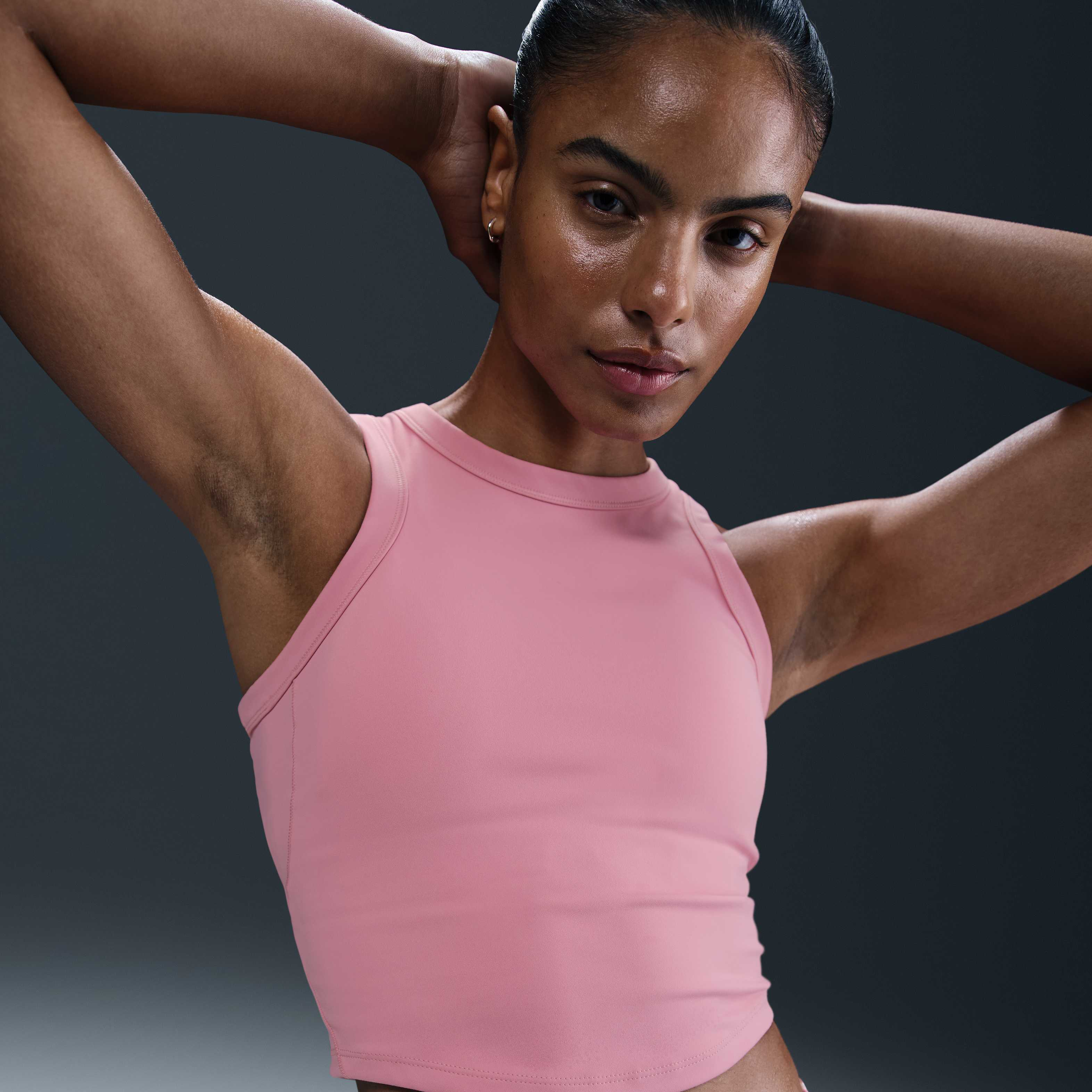 nike pink gym top