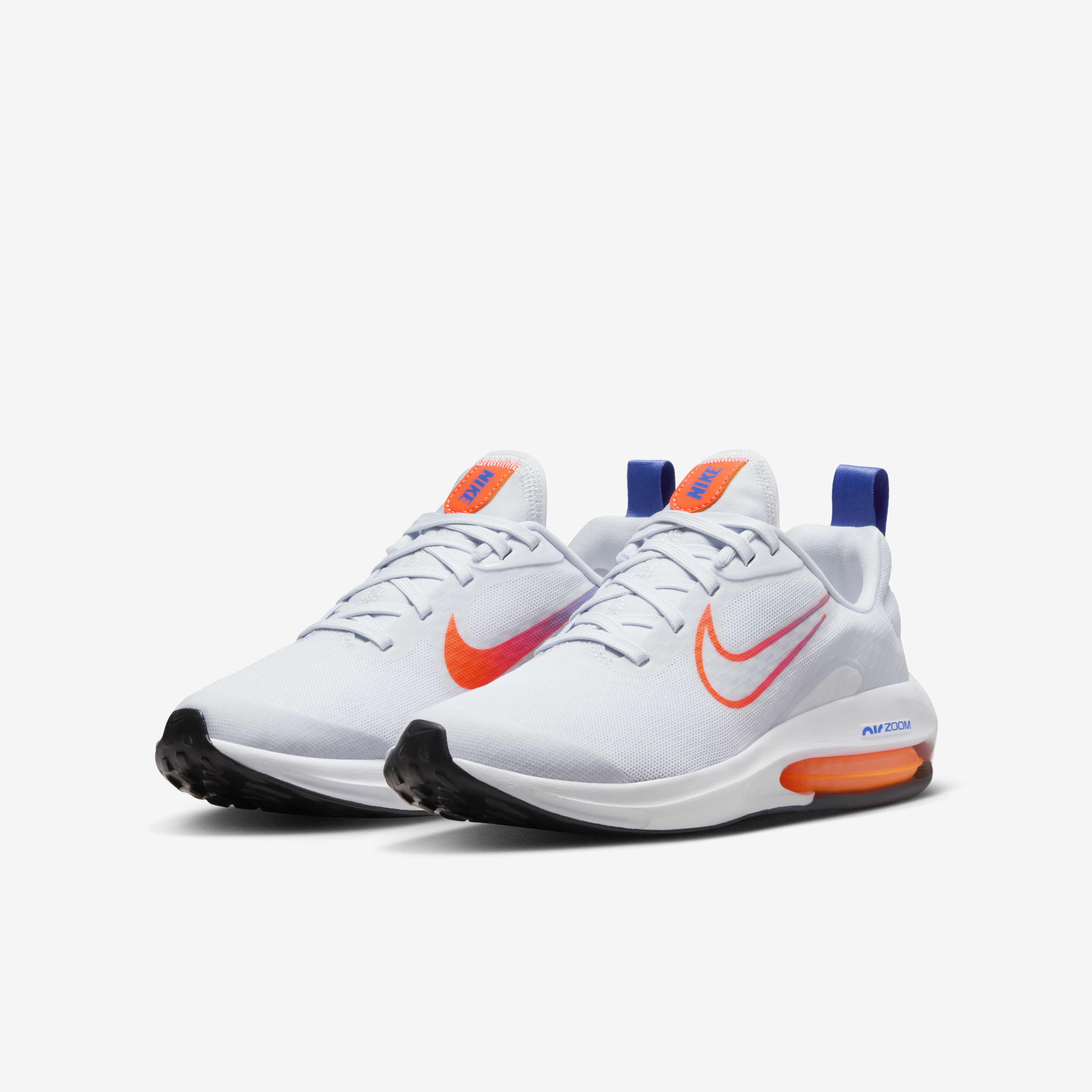 Buy Nike Air Zoom Arcadia 2 Older Kids Road Running Shoes Football Grey Astronomy Blue Black Total Orange Nike Kuwait Official