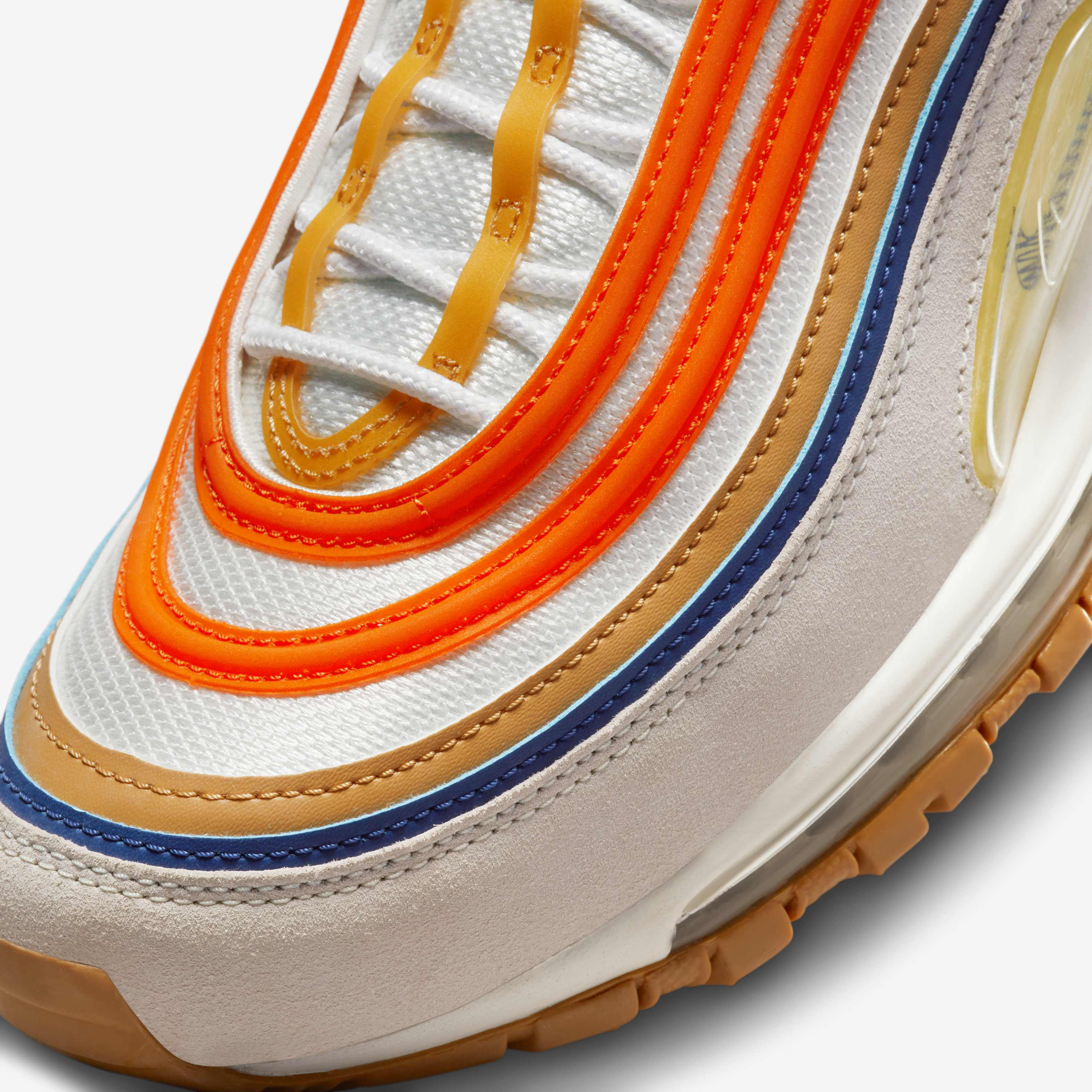nike air max 97 white orange tick