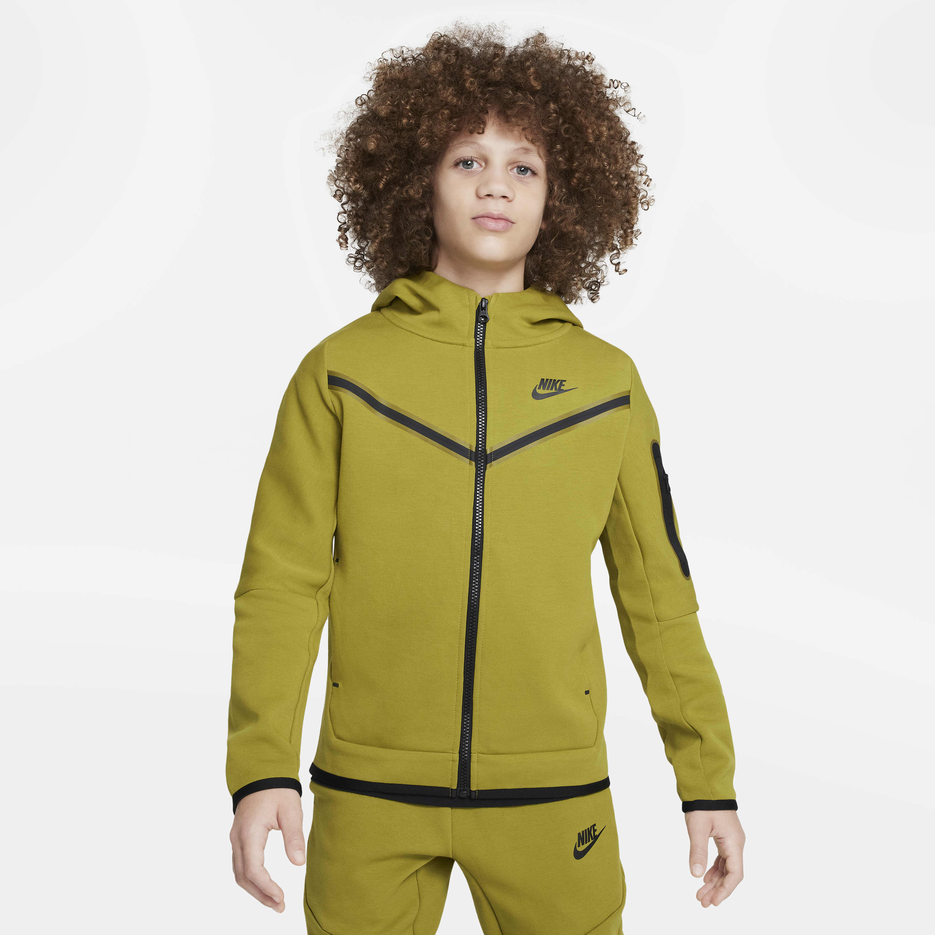 nike tech fleece yellow and black