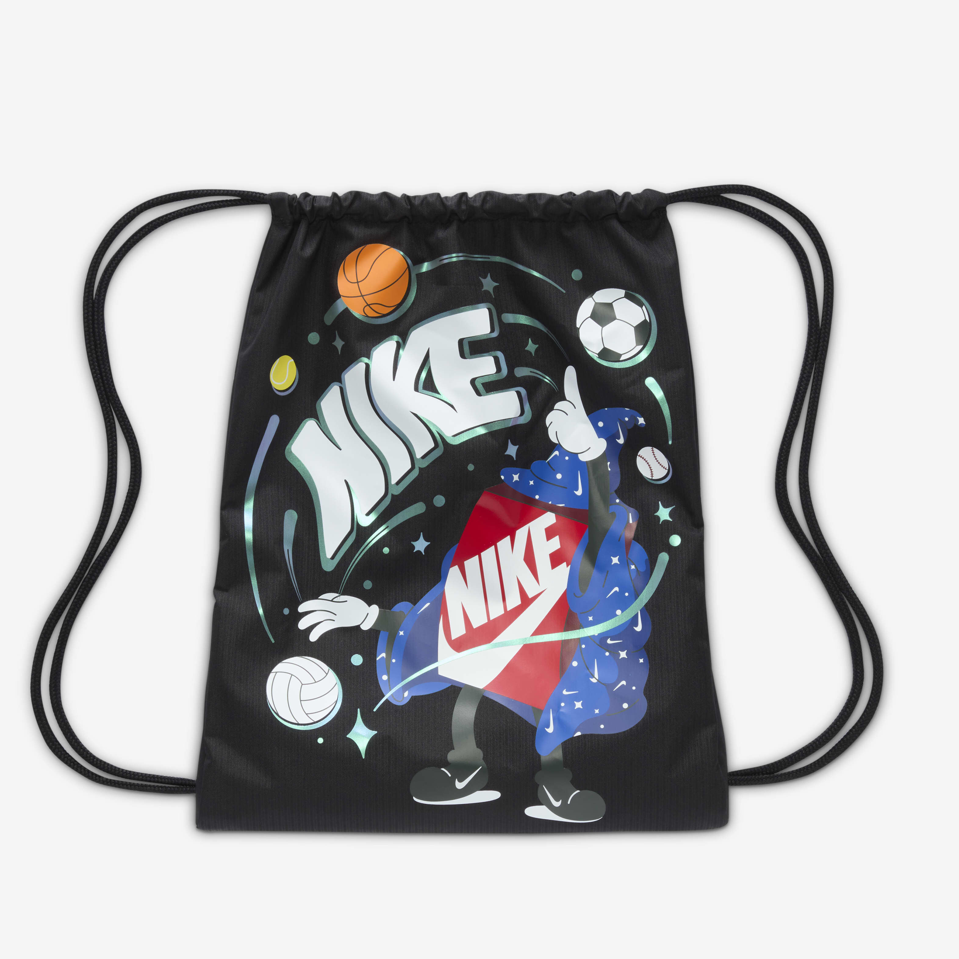 Buy Nike Kids Drawstring Bag 12L Black Black White Nike Kuwait Official