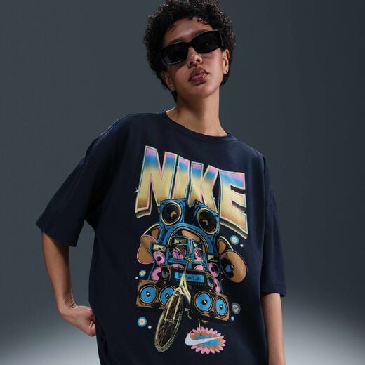 Women's Clothing-Nike, Nike Sportswear, Women's Oversized Short-Sleeve T-Shirt