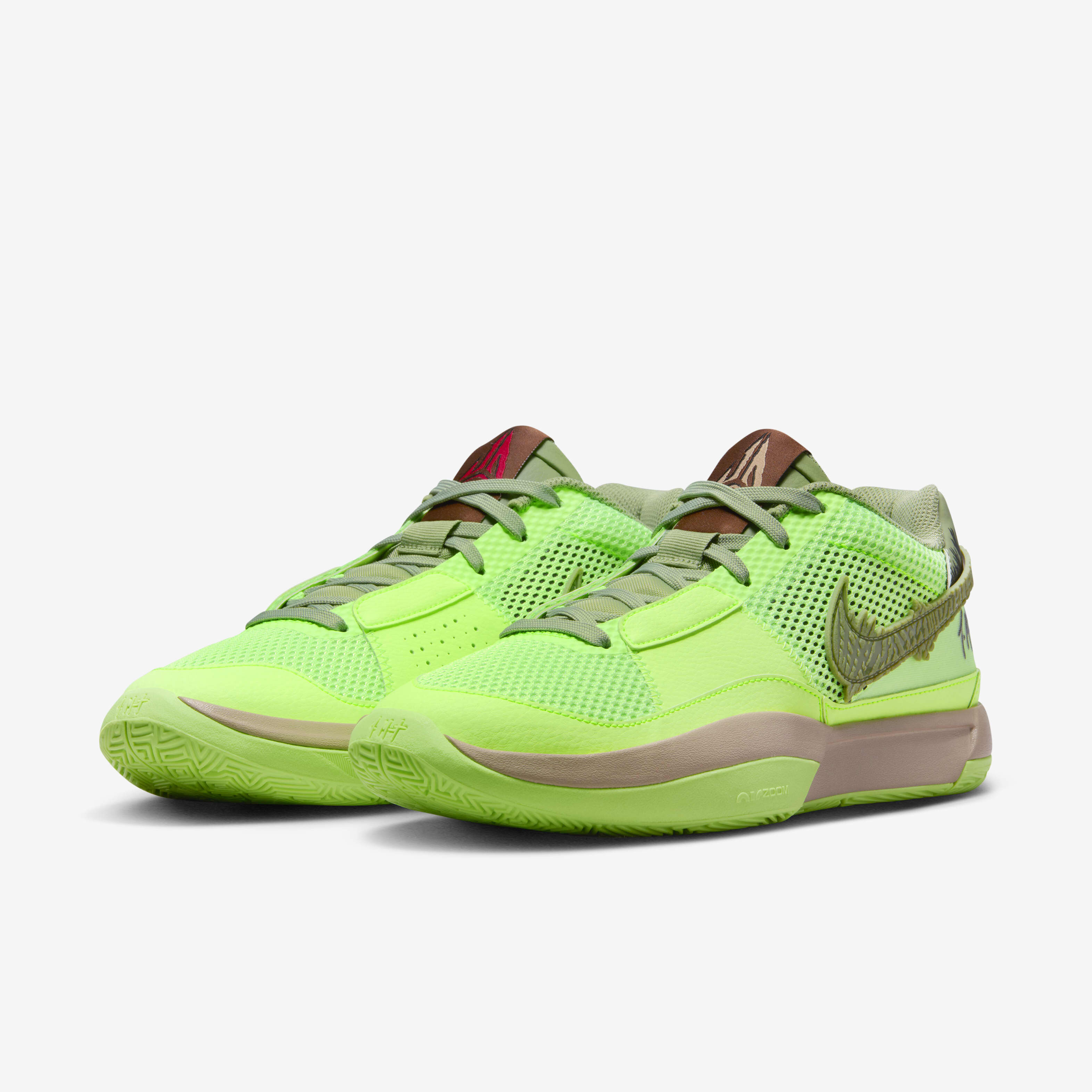 早割 リフト券 Buy JA 1 'Zombie' Basketball Shoes - Lime Blast/Black/Hemp シューズ(男性用)