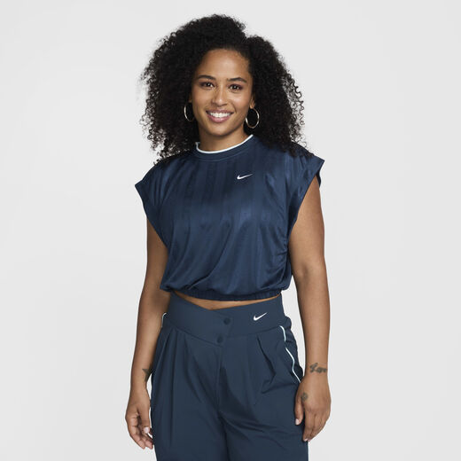 Women's Jerseys-Nike, Nike Sportswear Collection, Women's Dri-FIT Short-Sleeve Jacquard Jersey Women's Jerseys-Nike, Nike Sportswear Collection, Women's Dri-FIT Short-Sleeve Jacquard Jersey