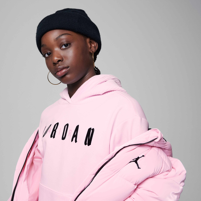 Jordan Soft Touch Mixed Pullover Hoodie image number 2 Jordan Soft Touch Mixed Pullover Hoodie image number 2