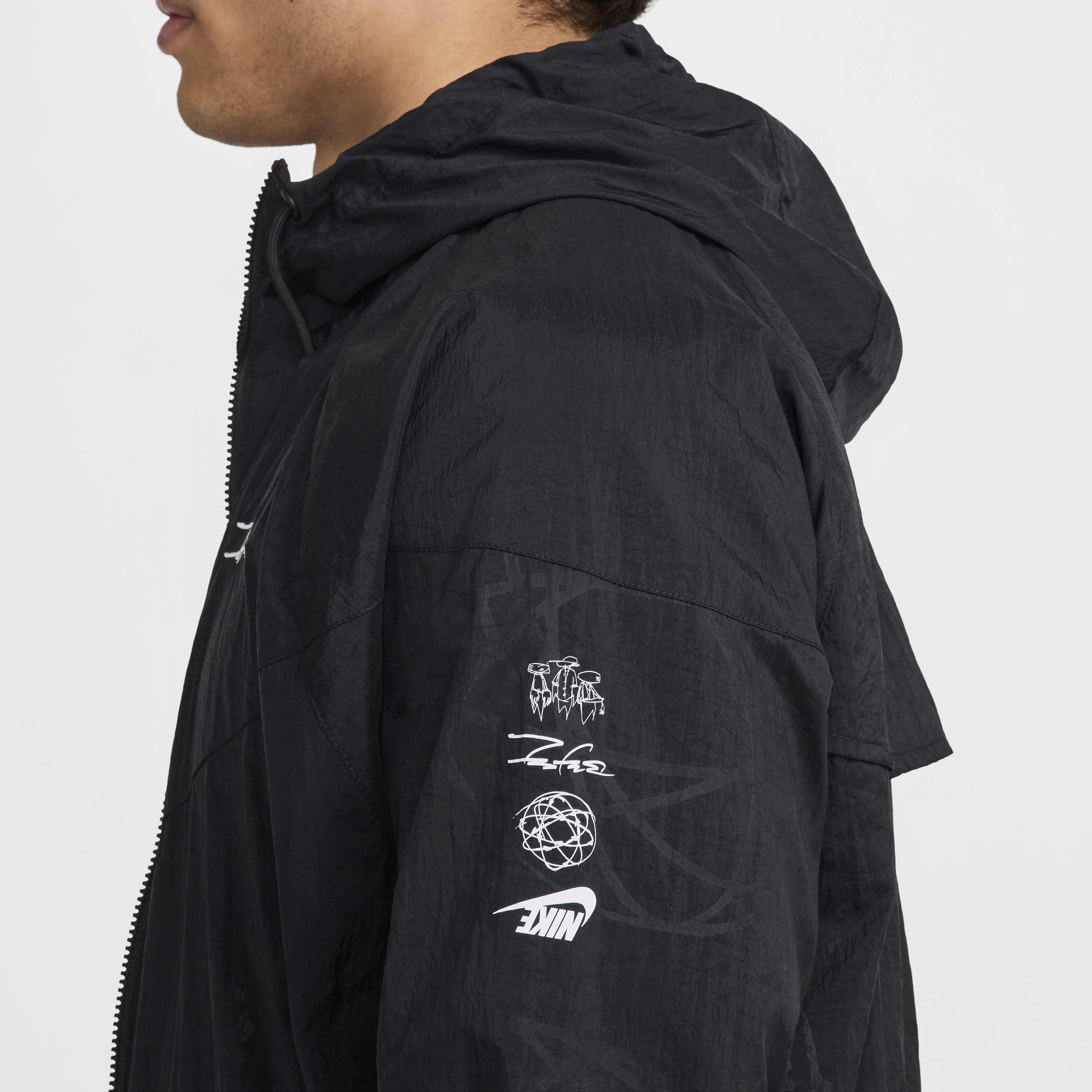 Nike sportswear graphic windbreaker sales