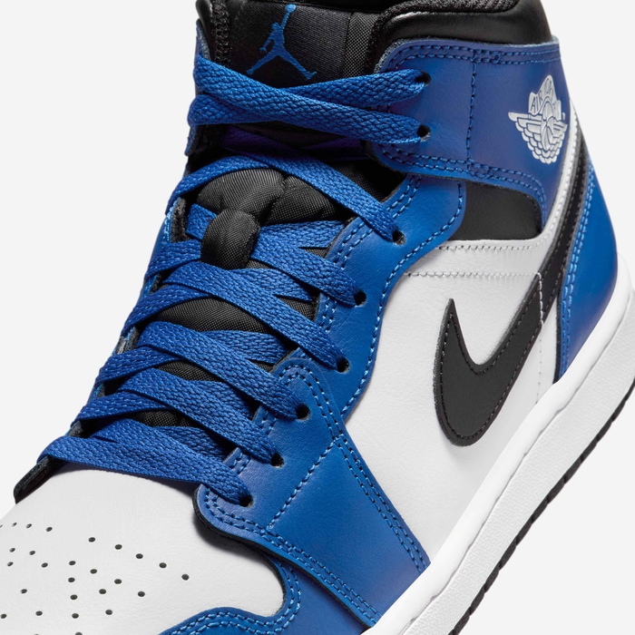 Hyper Royal Black And Blue Jordan Mid Aj1 Mid Se Royal Jordan Men