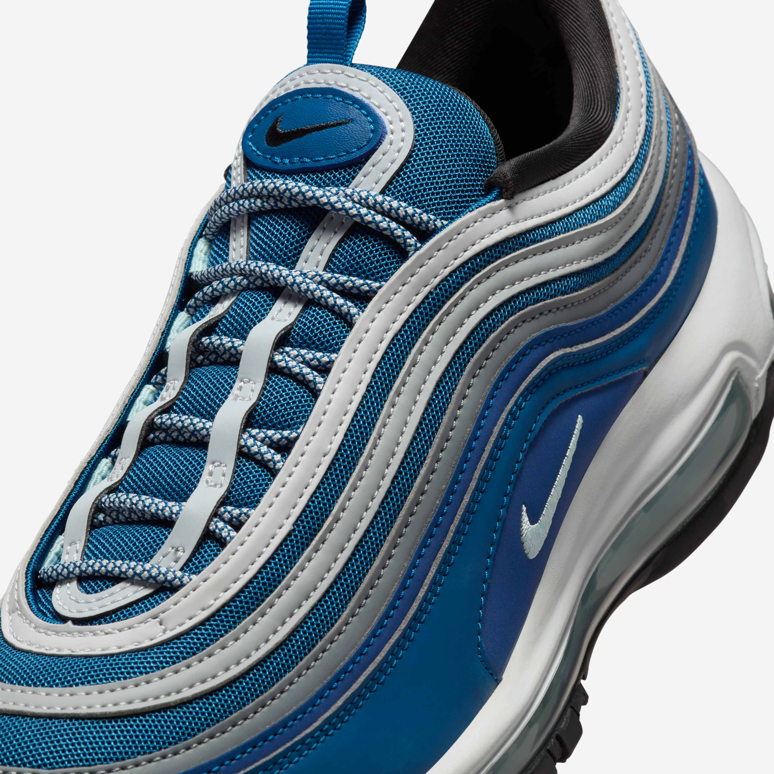 nike air max 97 silver and blue