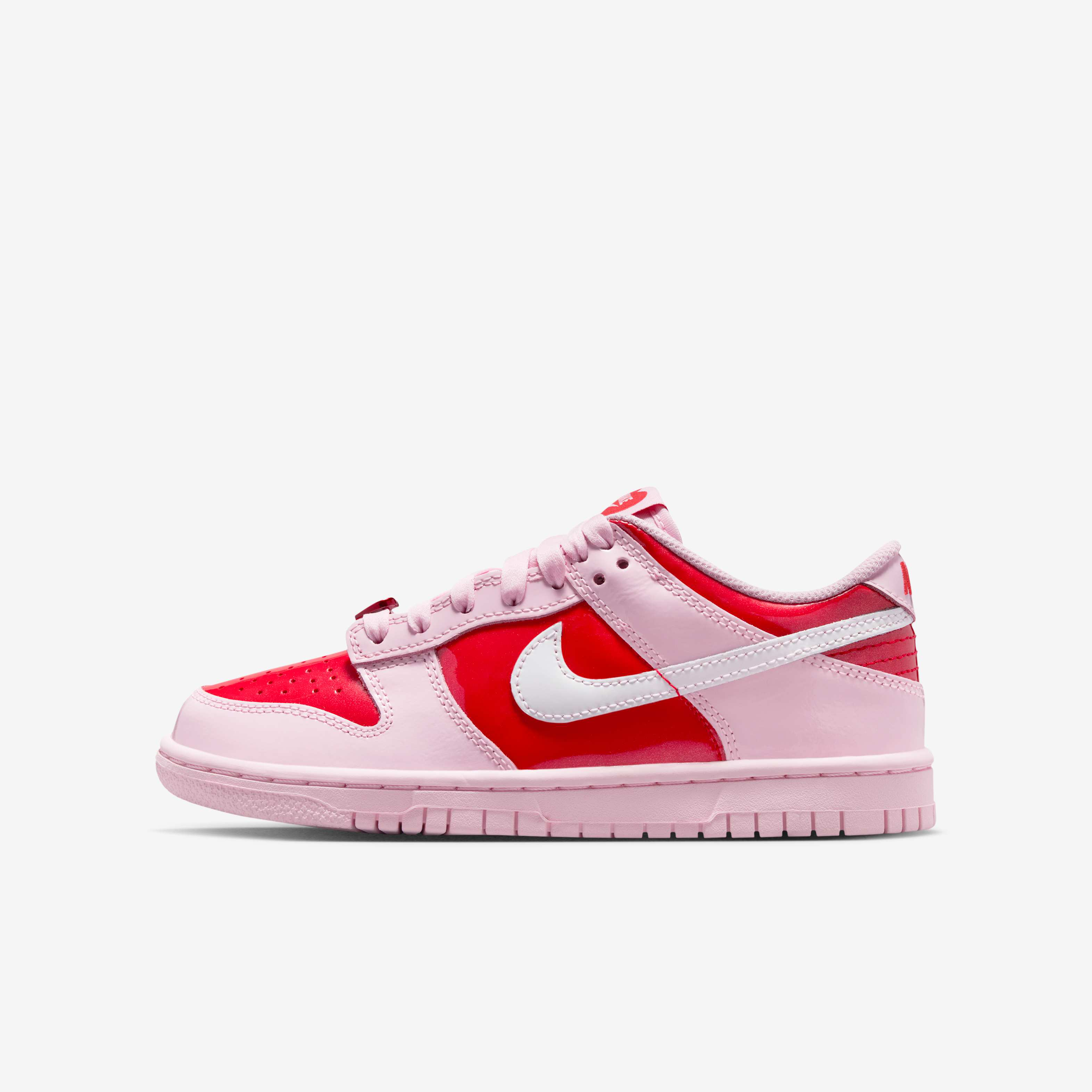 nike dunk low pink red white release date