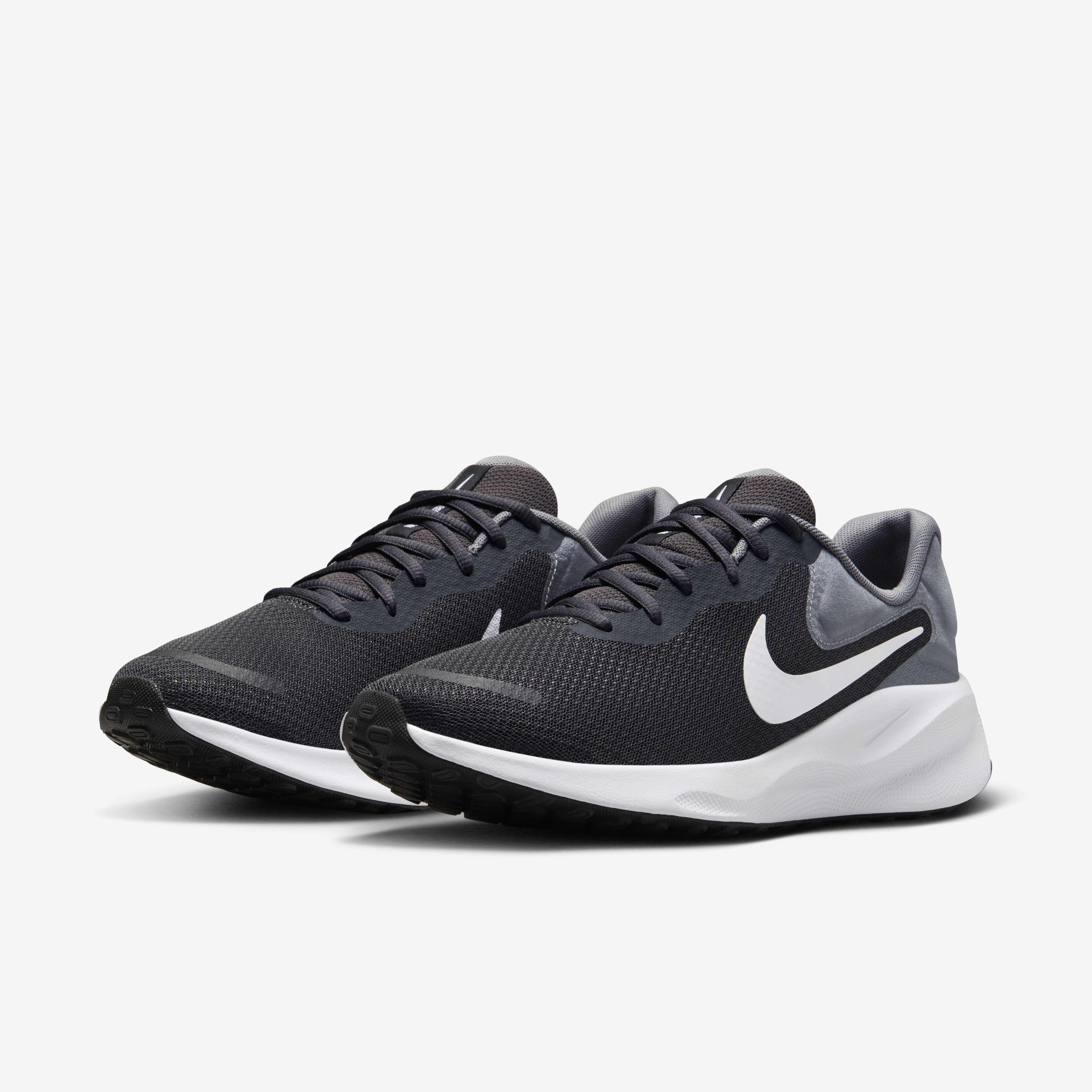 Buy Nike Revolution 7 Men s Road Running Shoes Anthracite Cool Grey Black White Nike Kuwait Official