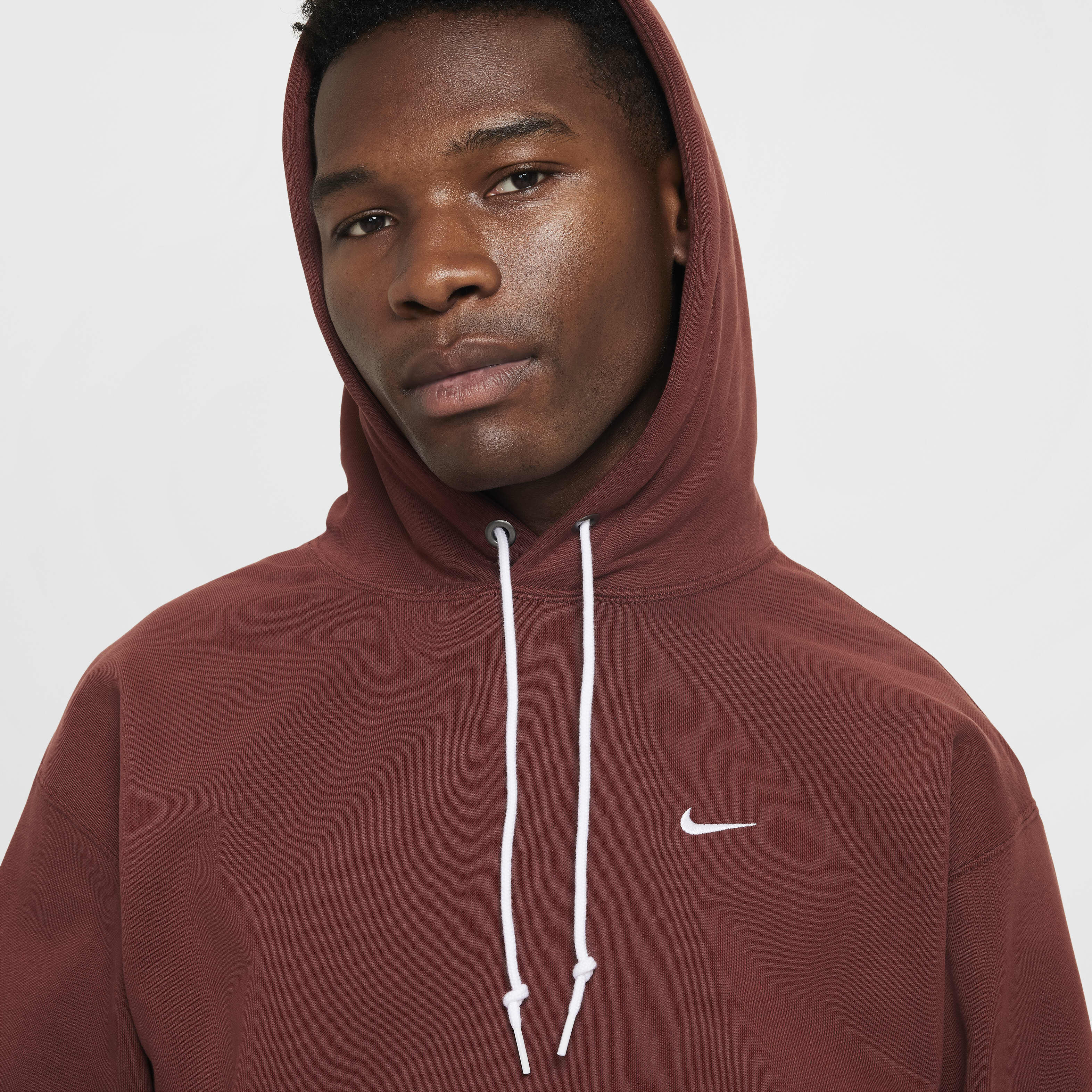 Buy Nike Solo Swoosh Men's Fleece Pullover Hoodie - Dark