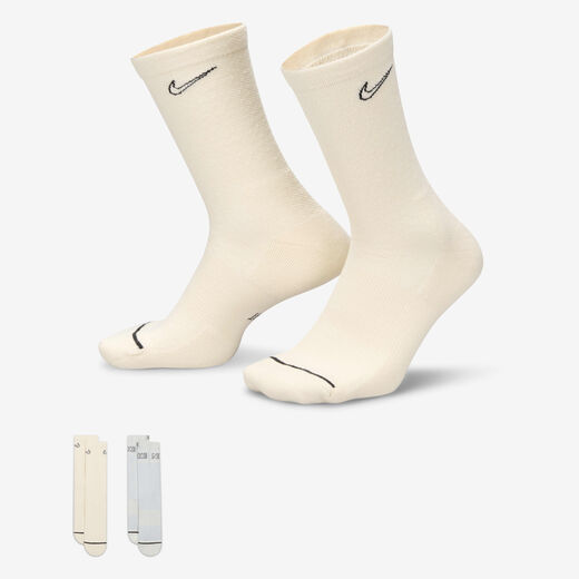 Men's Socks-Nike, Nike Everyday Plus, Cushioned Crew Socks (2 Pairs)