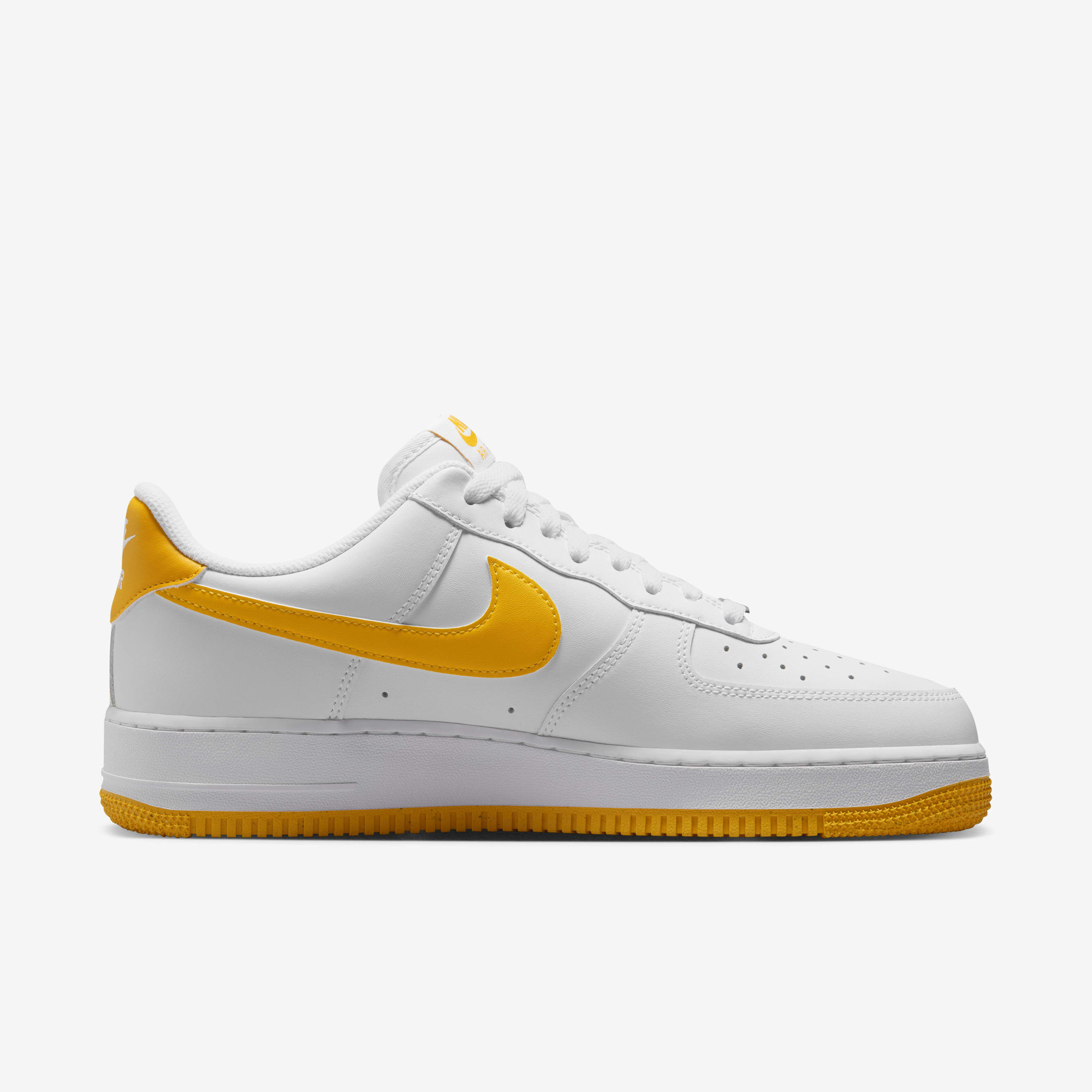 Nike air force ones with yellow swoosh shop