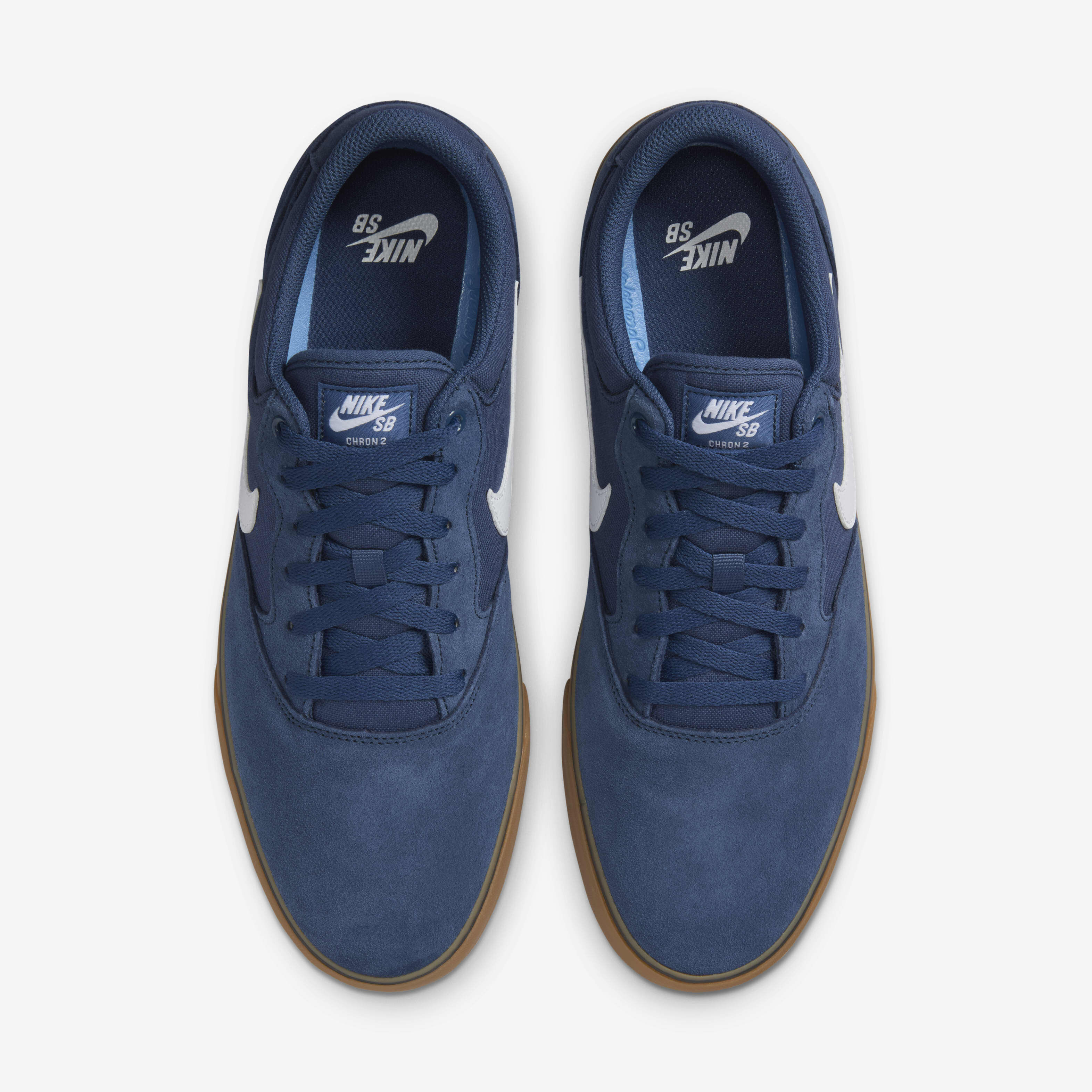 Nike sb janoski blue & gum suede skate shoes sale