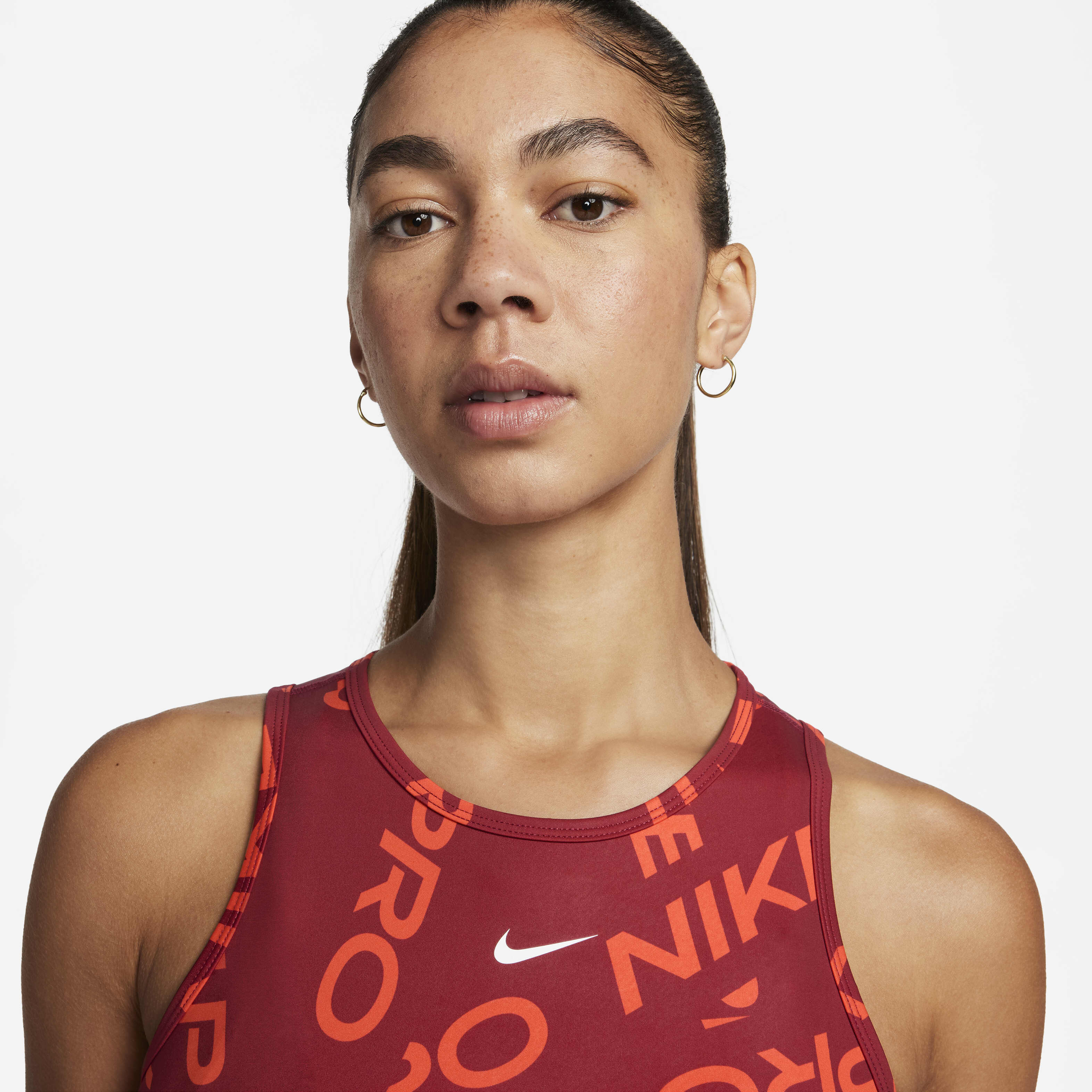 Womens red nike tank top best sale