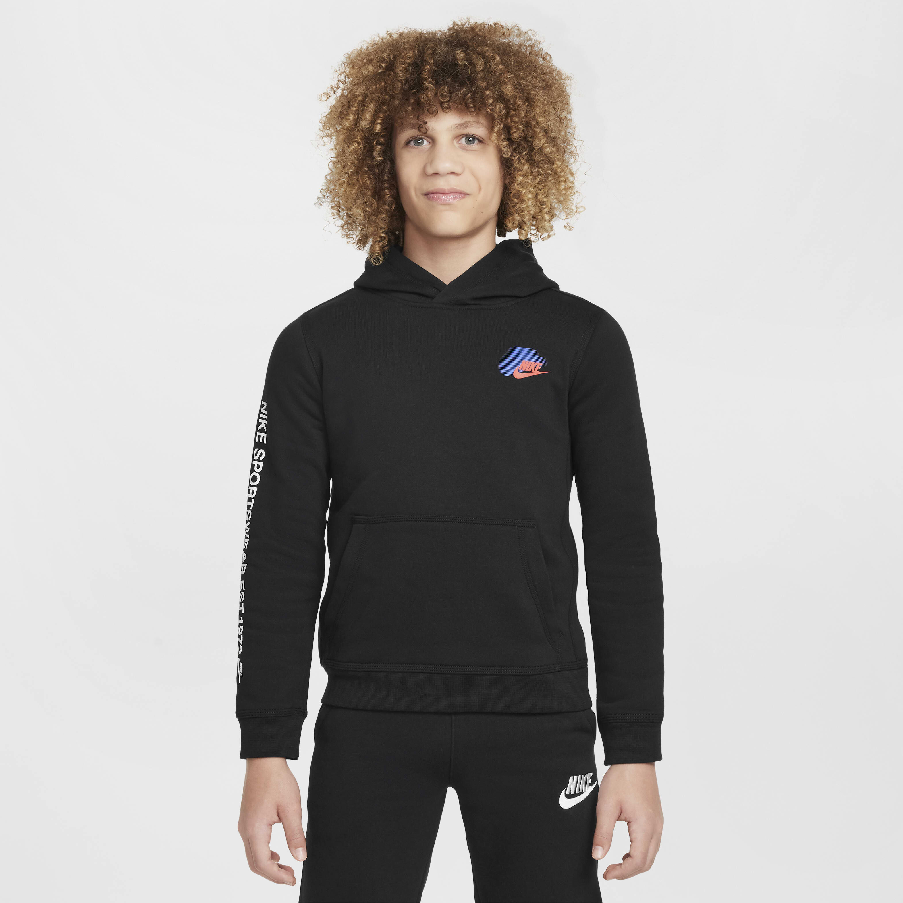 Buy Nike Sportswear Standard Issue Older Kids Boys Fleece Pullover Hoodie Nike Kuwait Official